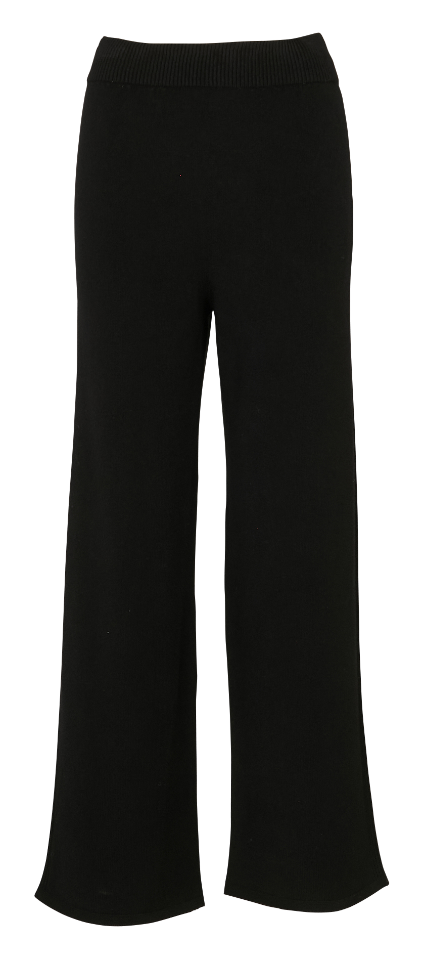 Wide-leg knit pants LA FEE MARABOUTEE Black