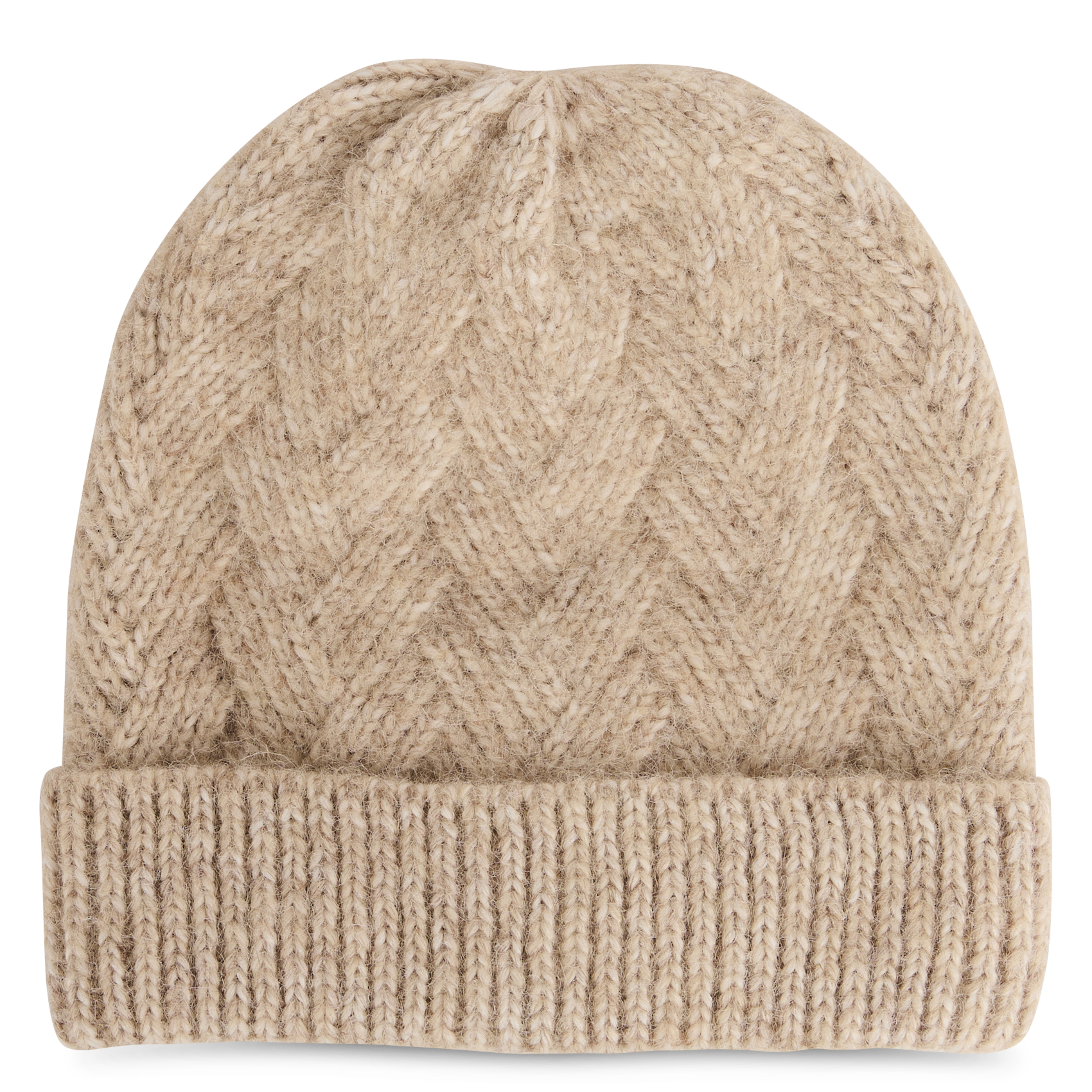 Muts met omgeslagen rand MAISON 123 Beige