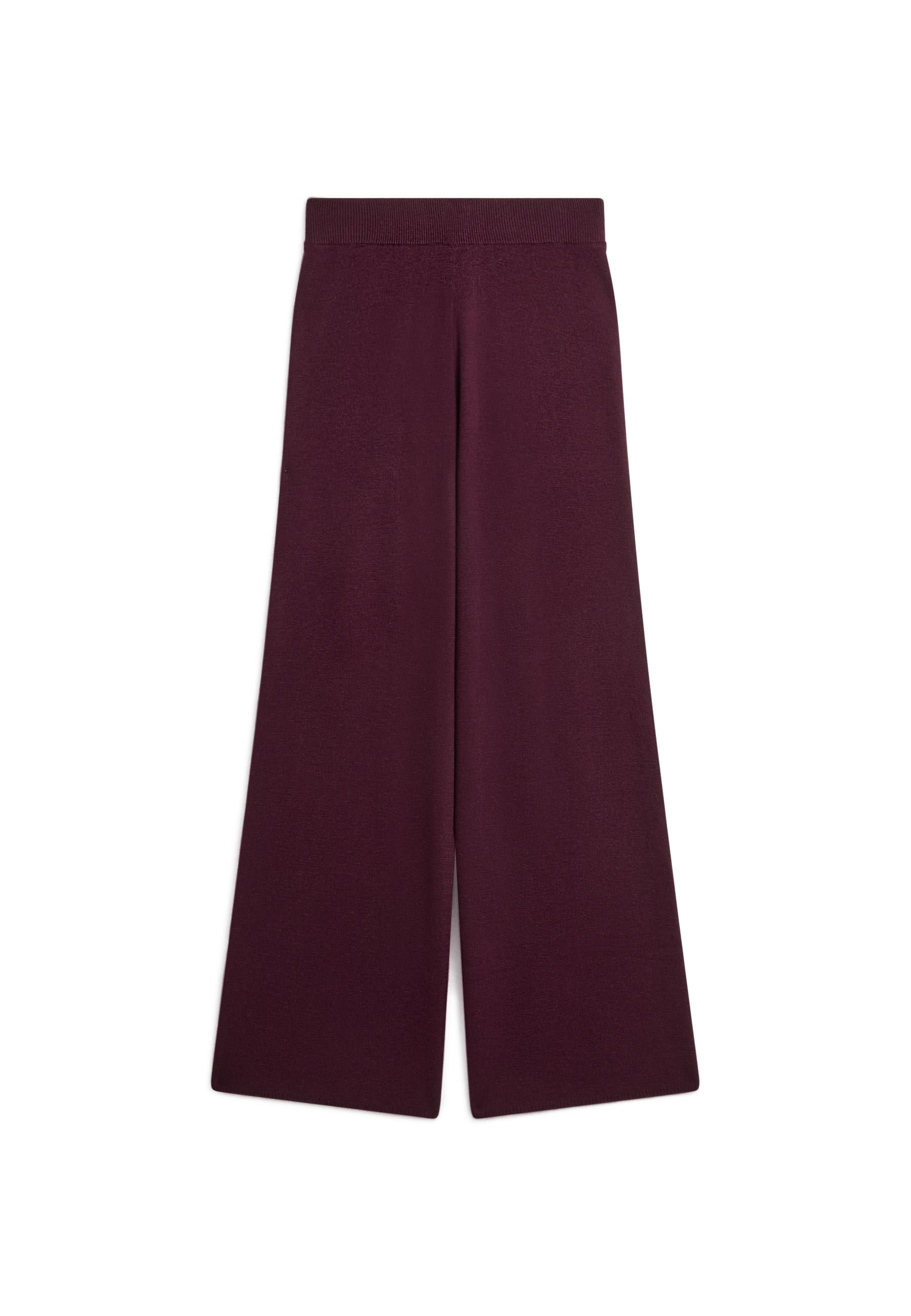 Wide leg merino wool trousers RODIER Purple