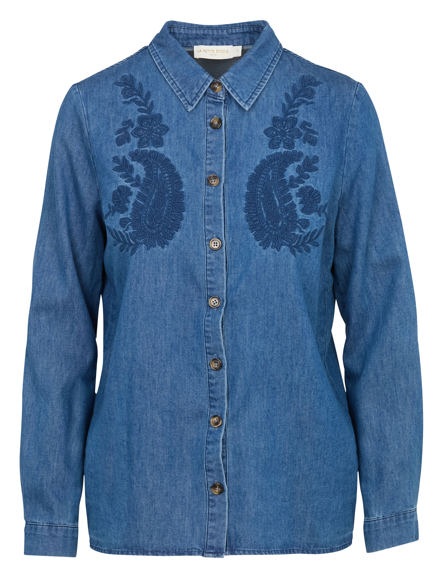 Chemise droite col classique en coton LA PETITE ETOILE Jean Stone