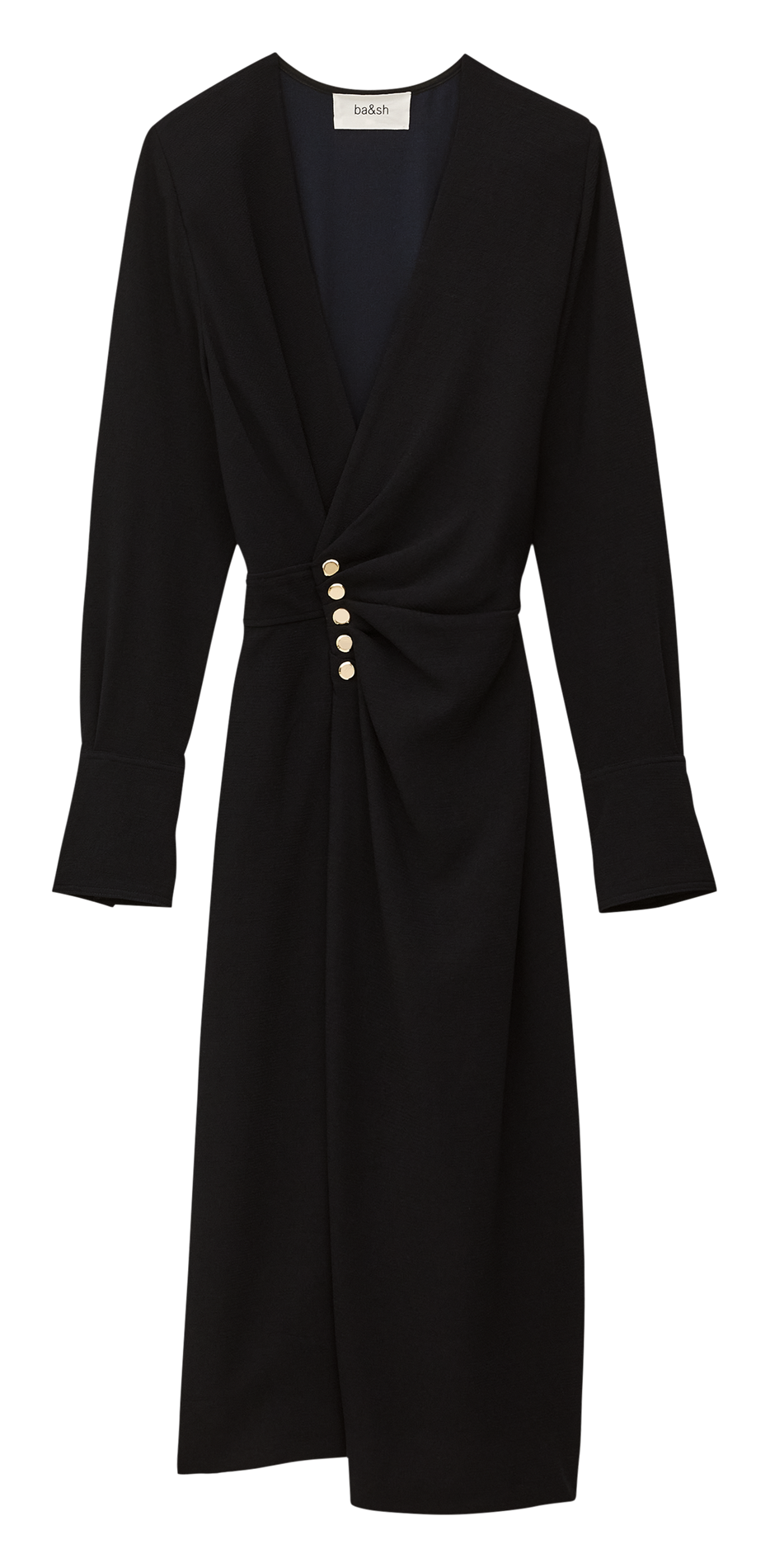 Robe longue col V BA&SH Bleu