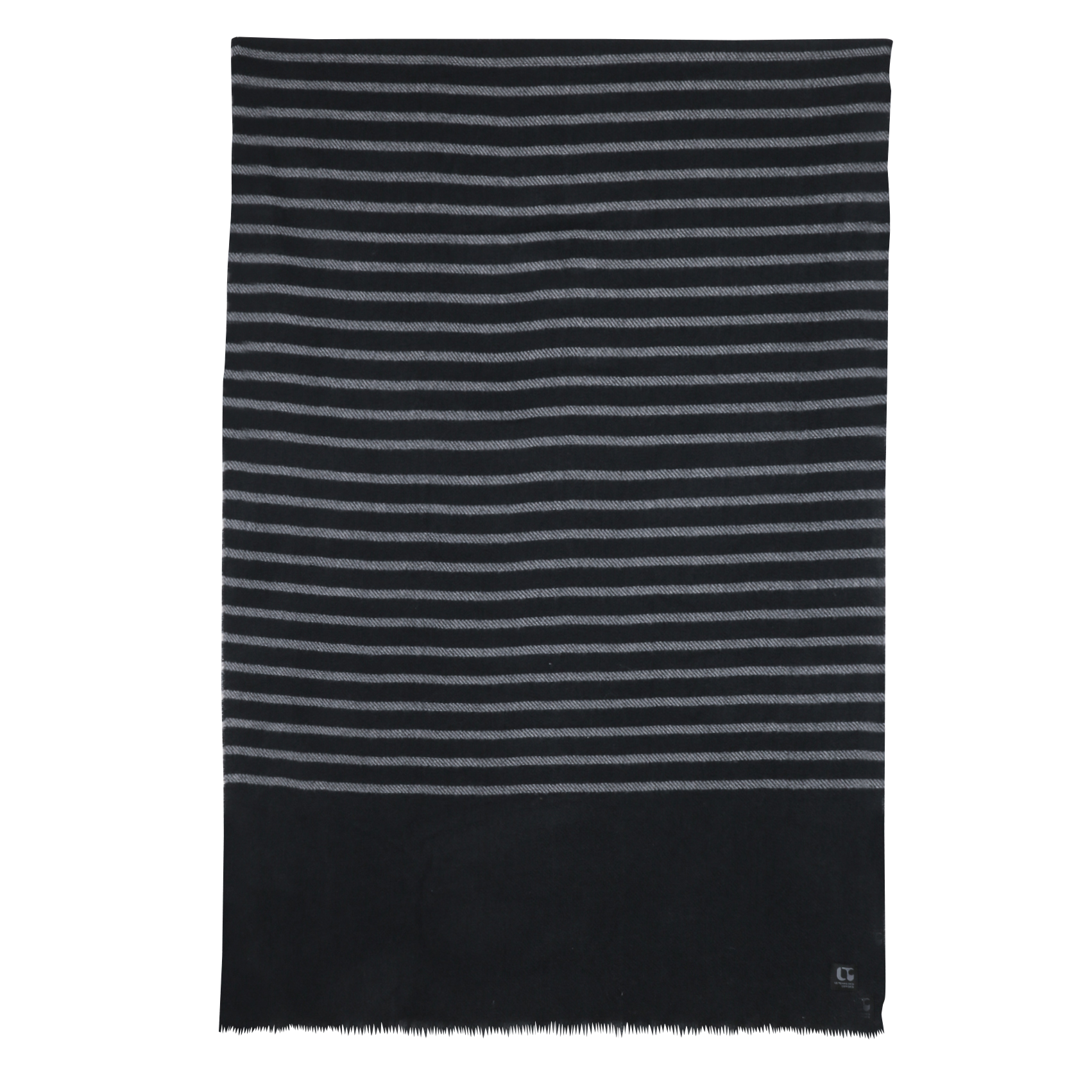 Bufanda de punto a rayas LE TEMPS DES CERISES Negro