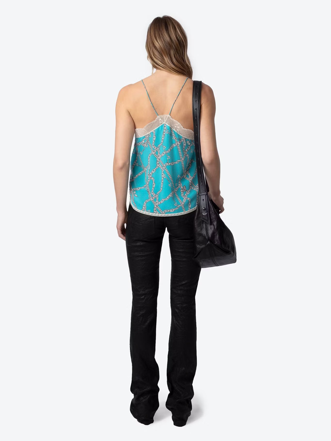 Caraco imprimé en soie  ZADIG&VOLTAIRE Bleu