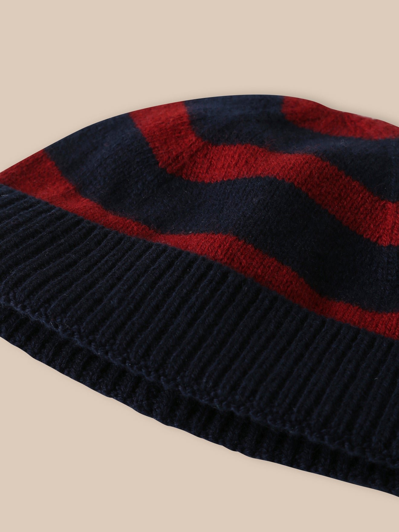 Striped wool beanie CYRILLUS Blue