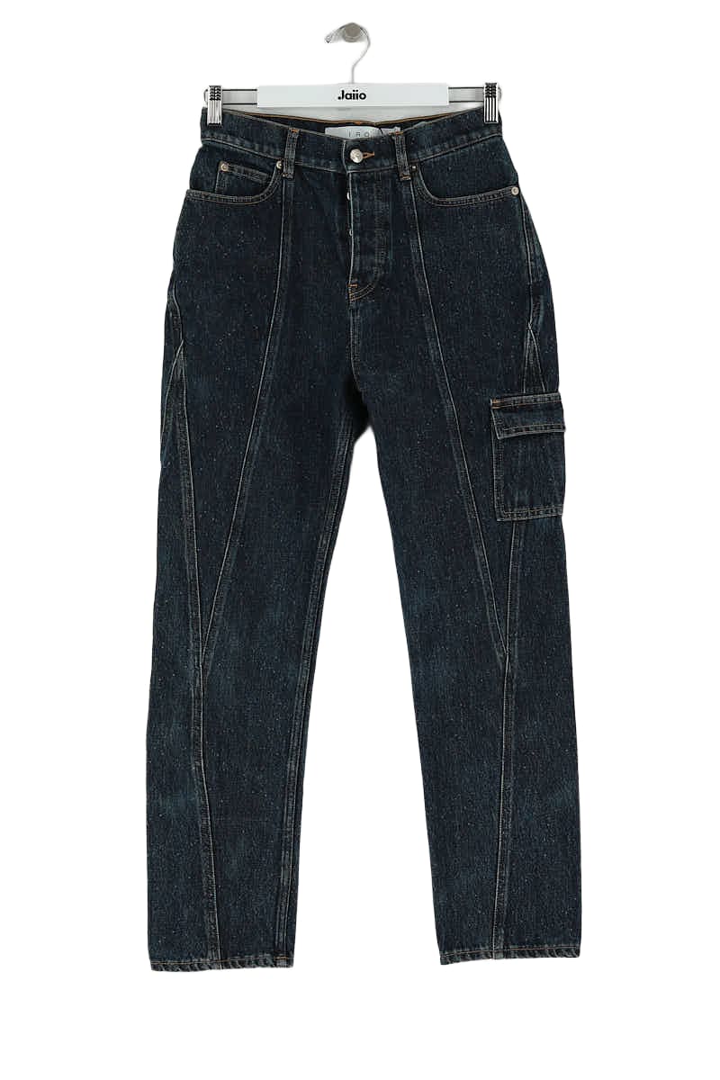 - Straight-leg jeans
- 5 pockets
- Straight cut
- Faded effect IRO - Seconde Main Blue