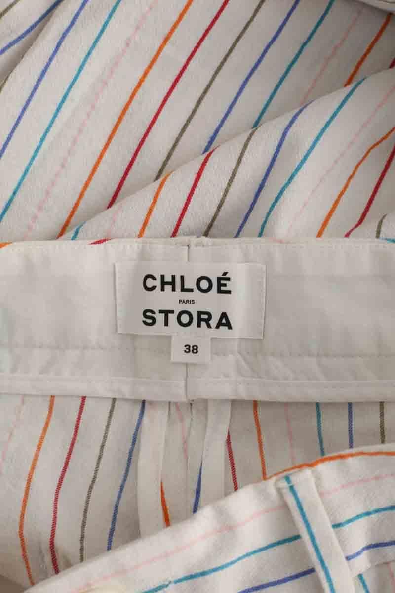 Wide trousers CHLOE STORA - SECONDE MAIN White