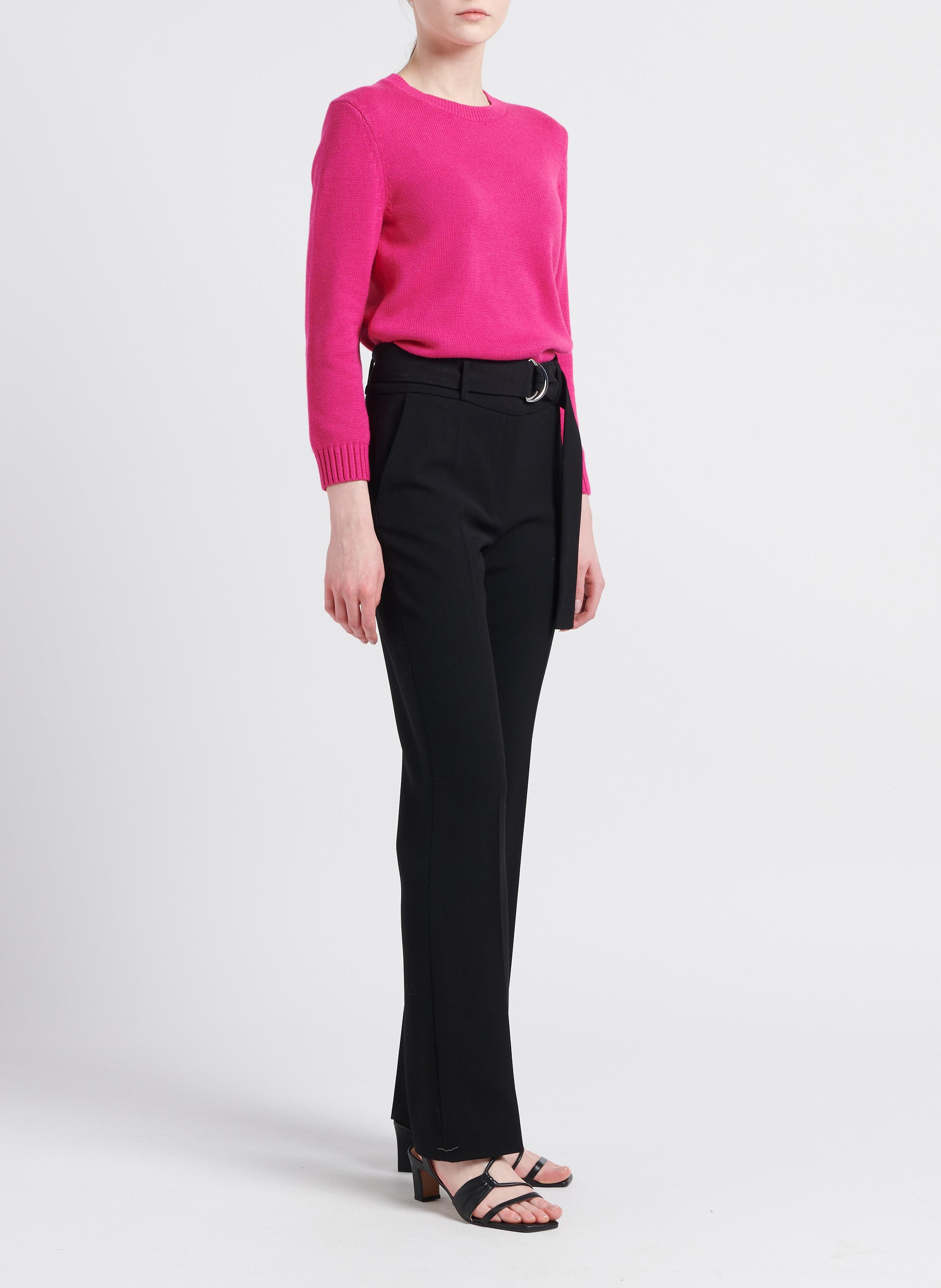 Rechte, wollen broek IRO Zwart