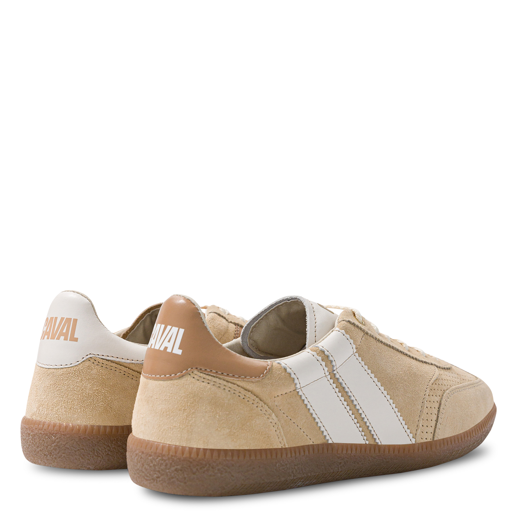 Suede leather low-top sneakers CAVAL Beige
