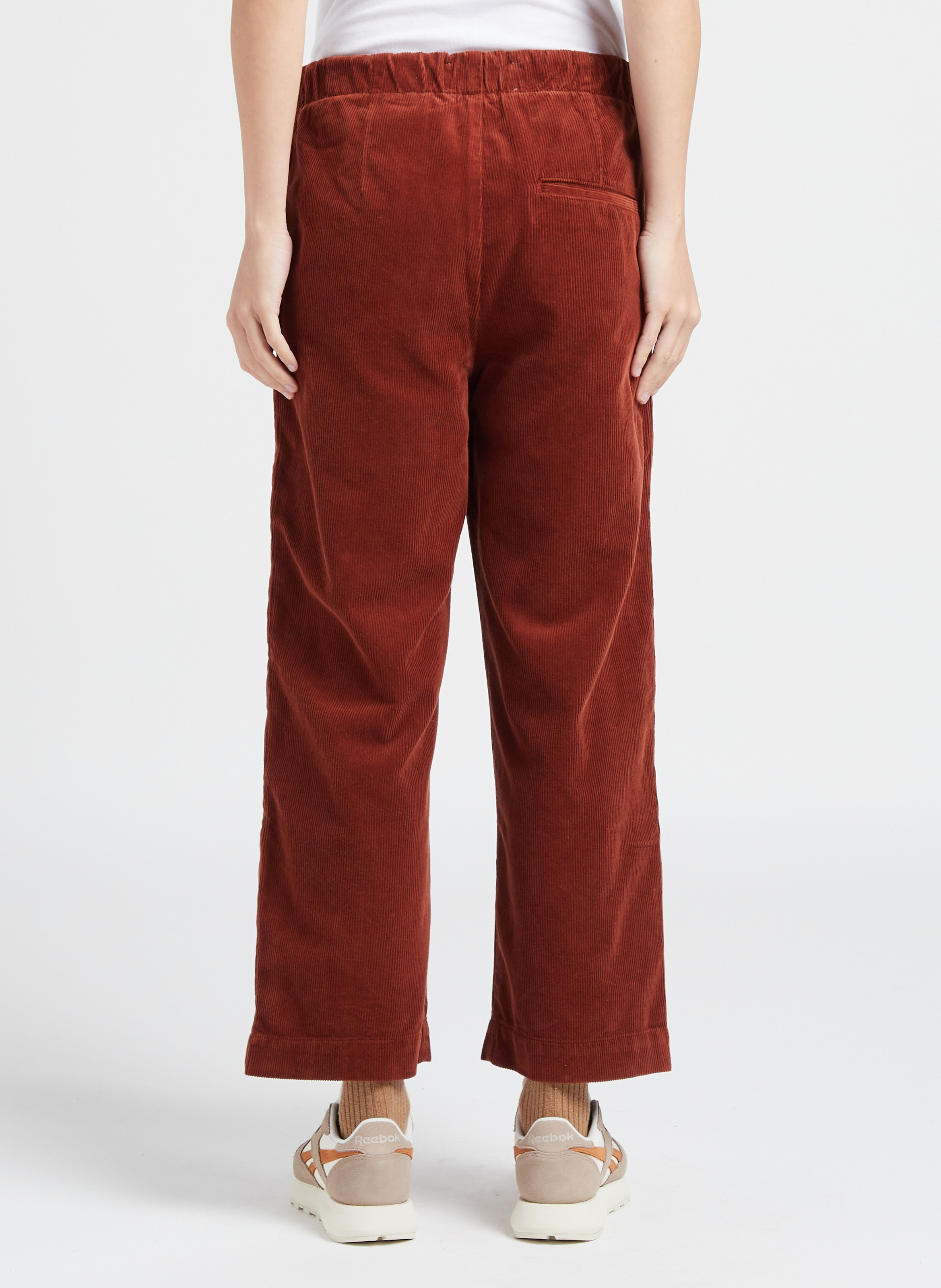 Rechte, katoenen broek BELLEPIECE Bruin