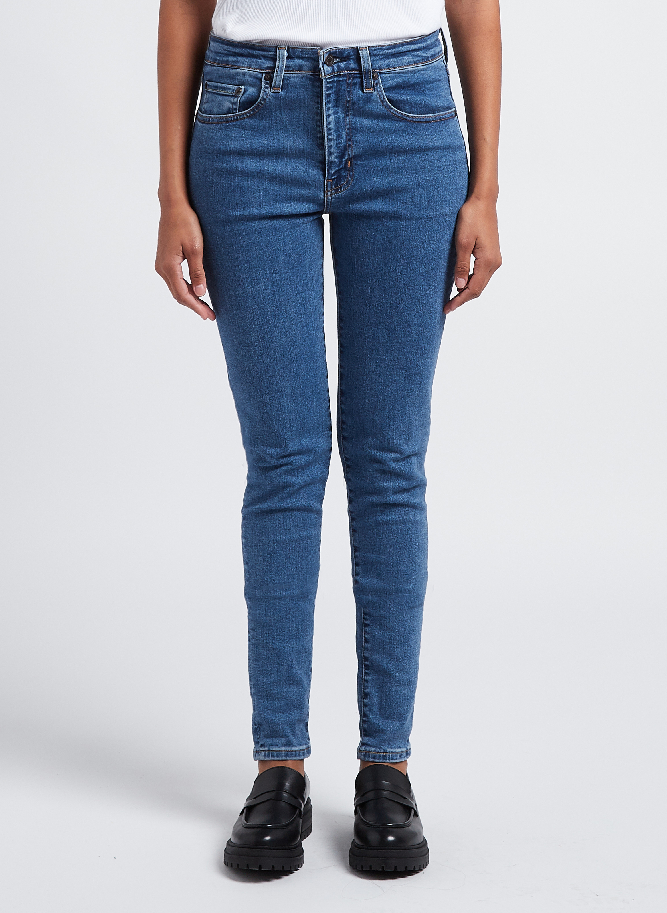 Skinny jeans met hoge taille LEVI'S Jeans onbewerkt
