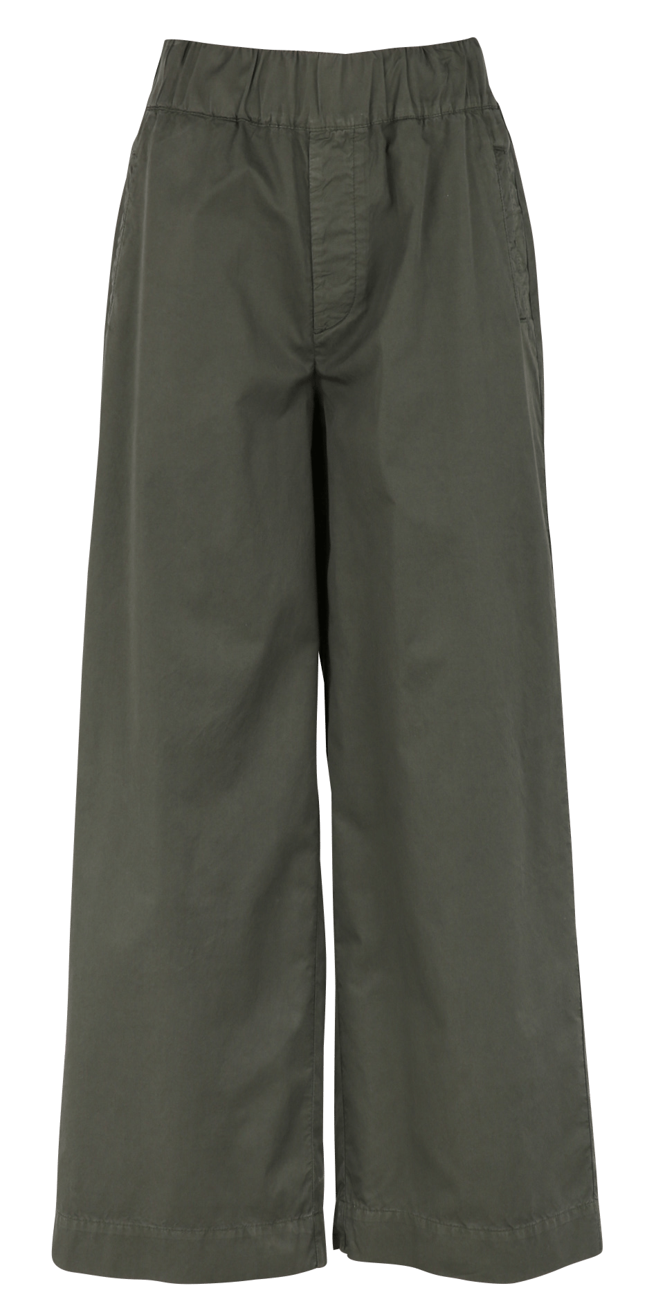 Wide-leg high-waisted cotton-blend pants LAB DIP