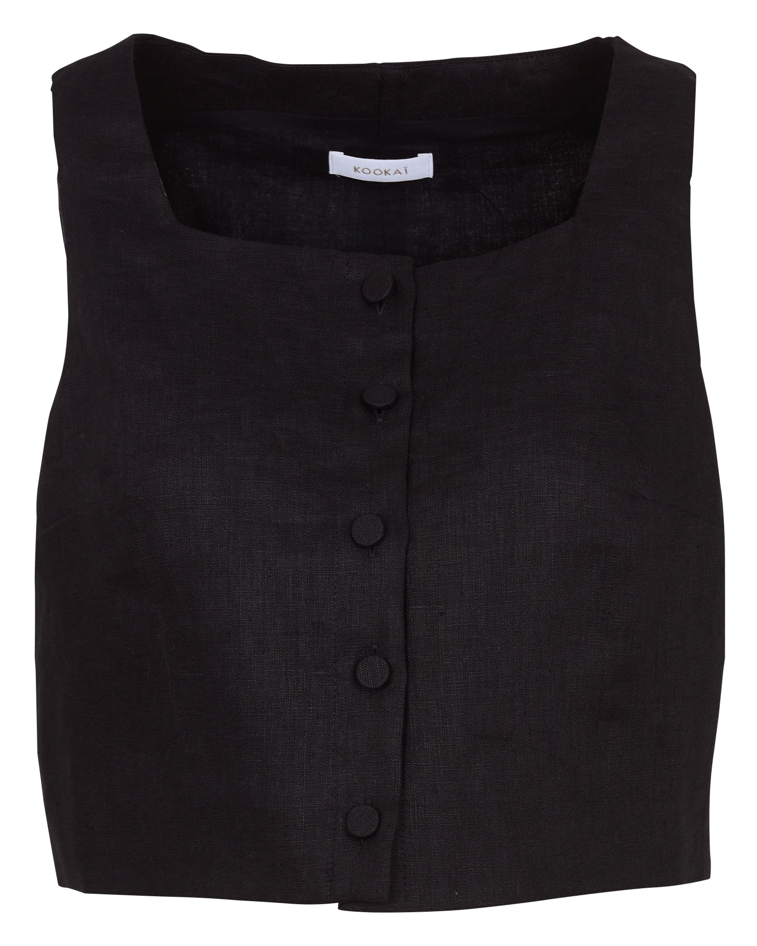 Linen straight top KOOKAI