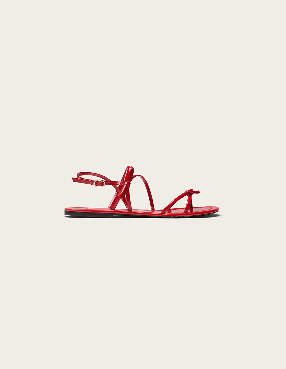 Faux leather sandals ODAJE Red