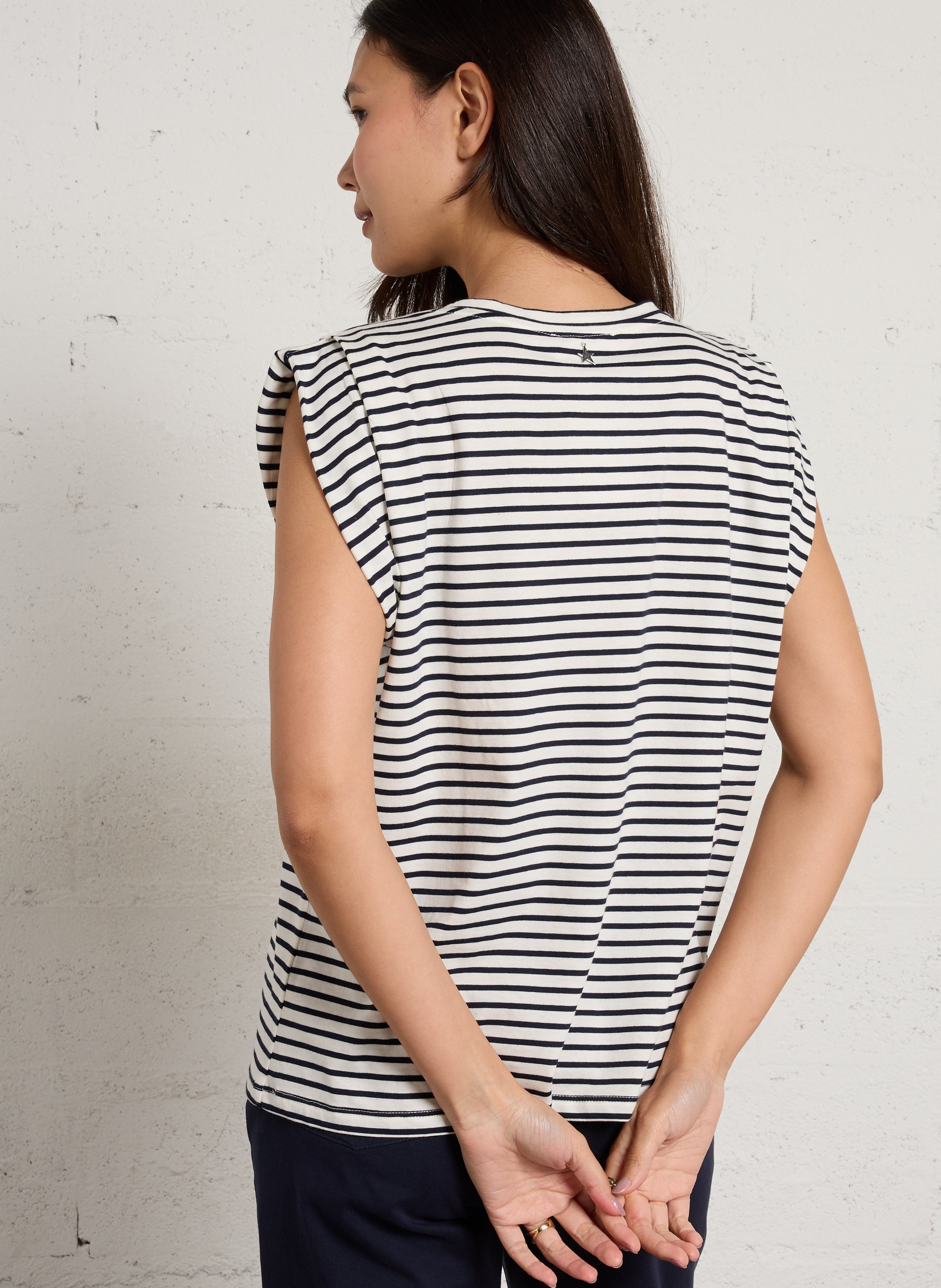 Rundhals-T-Shirt aus Baumwolle SUD EXPRESS Beige