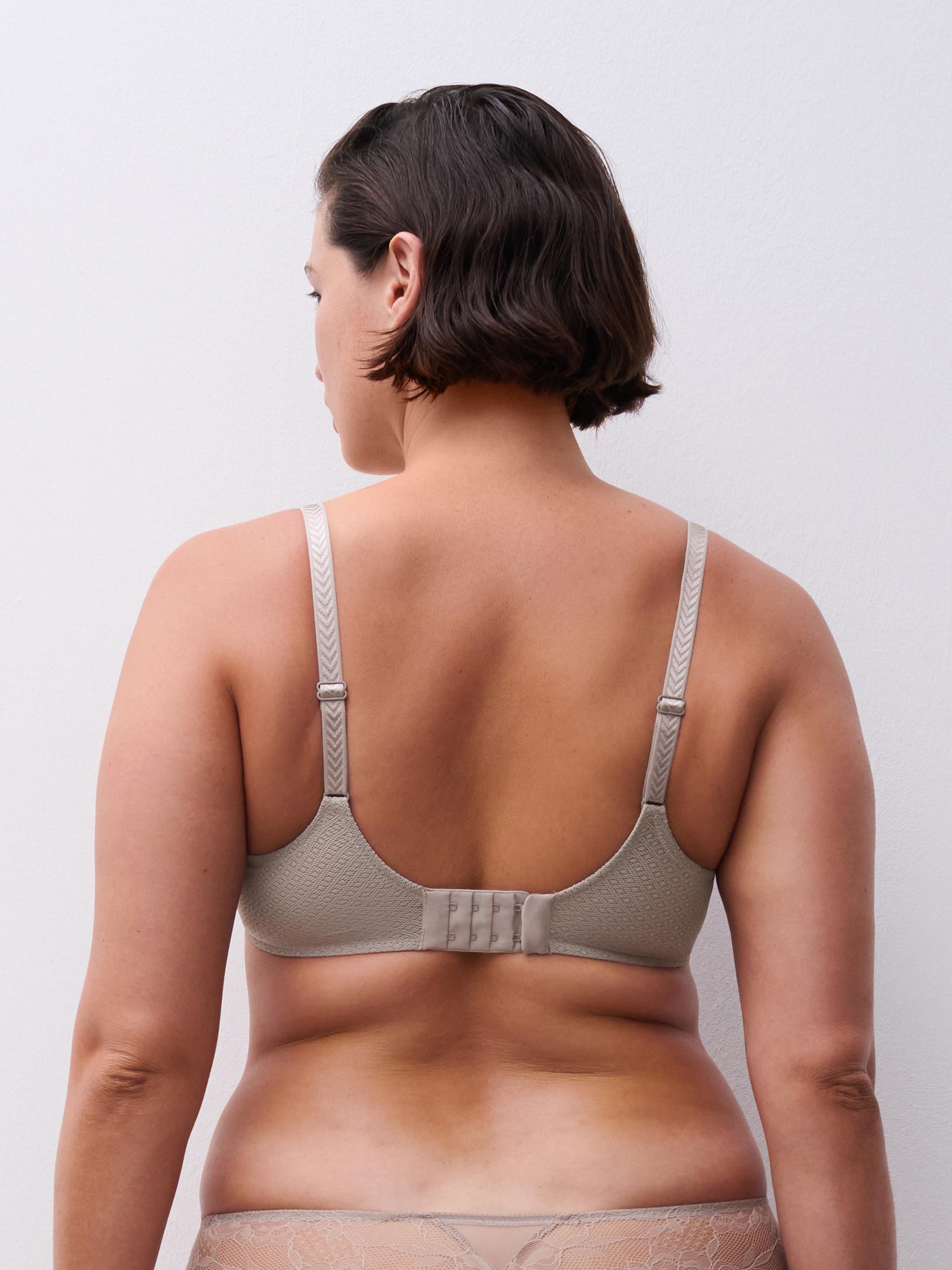 Lace demi-cup bra CHANTELLE Grey