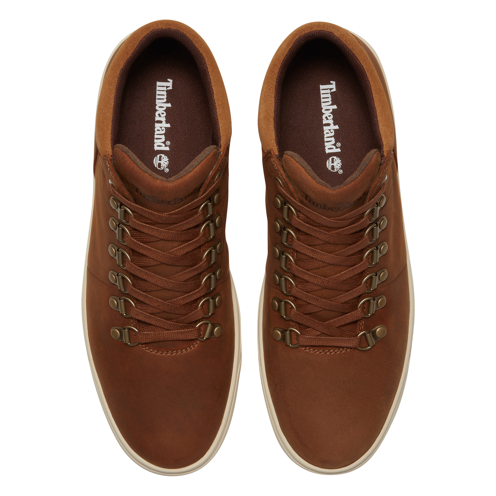 Baskets basses à lacets uni TIMBERLAND Marron