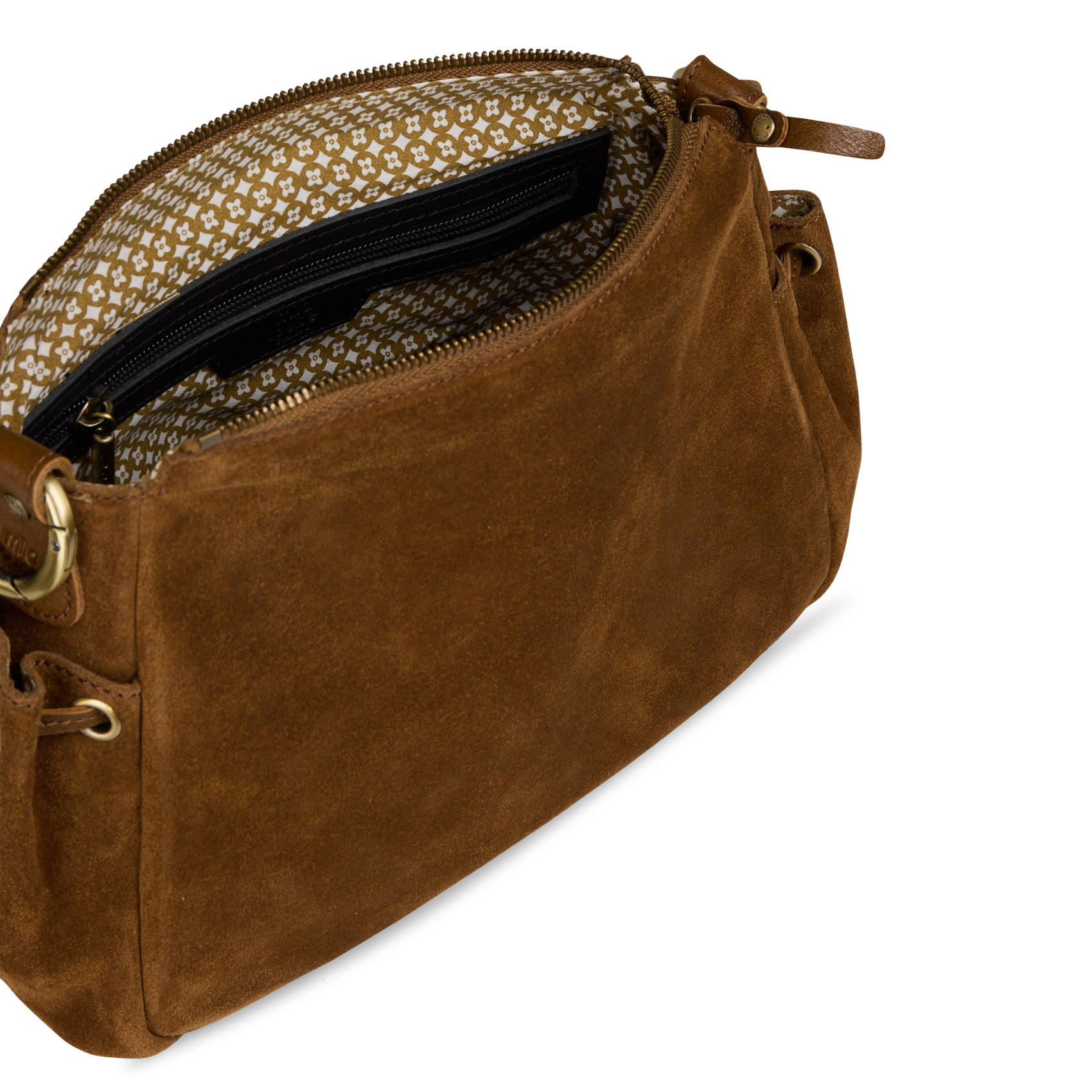 Umhängetasche aus Leder MILA LOUISE Beige