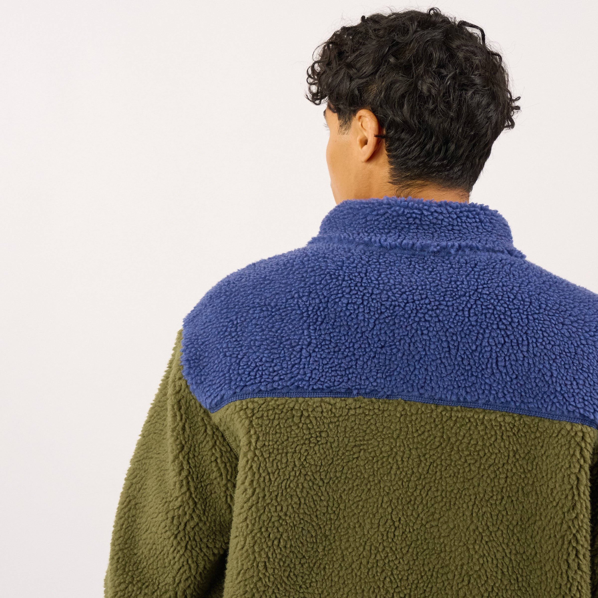 Veste sherpa zippée manches longues | Bleu BILLYBELT Homme