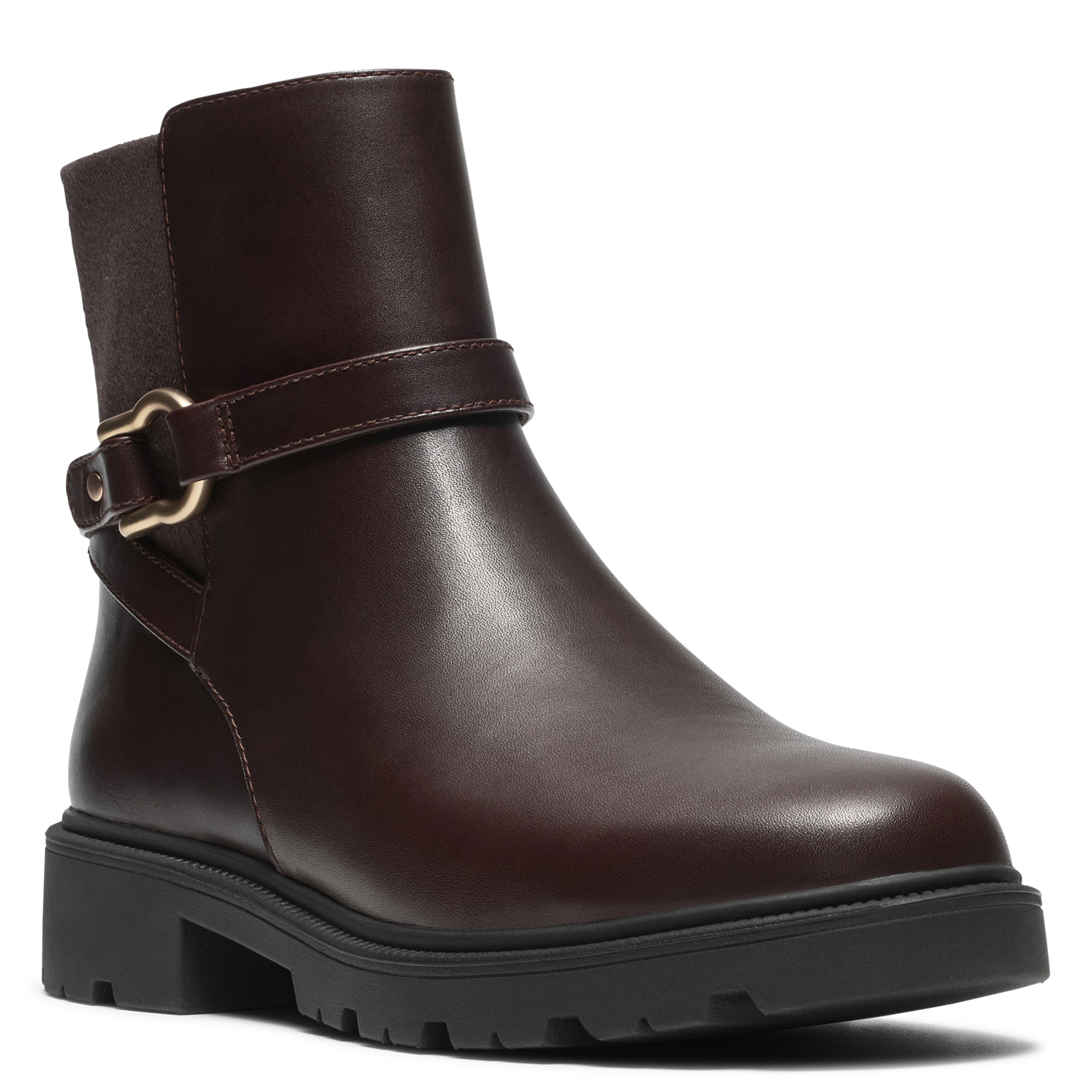 Bottines en cuir CLARKS Marron