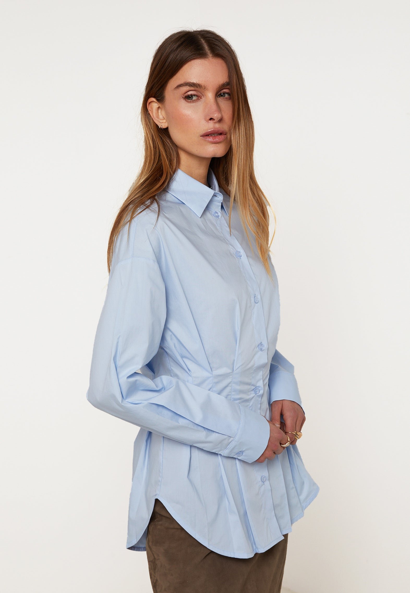 Fitted cotton shirt RODIER Blue