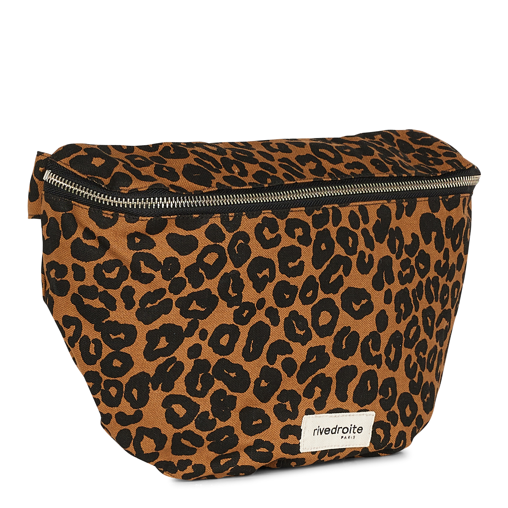 Printed cotton waist bag RIVEDROITE PARIS Brown