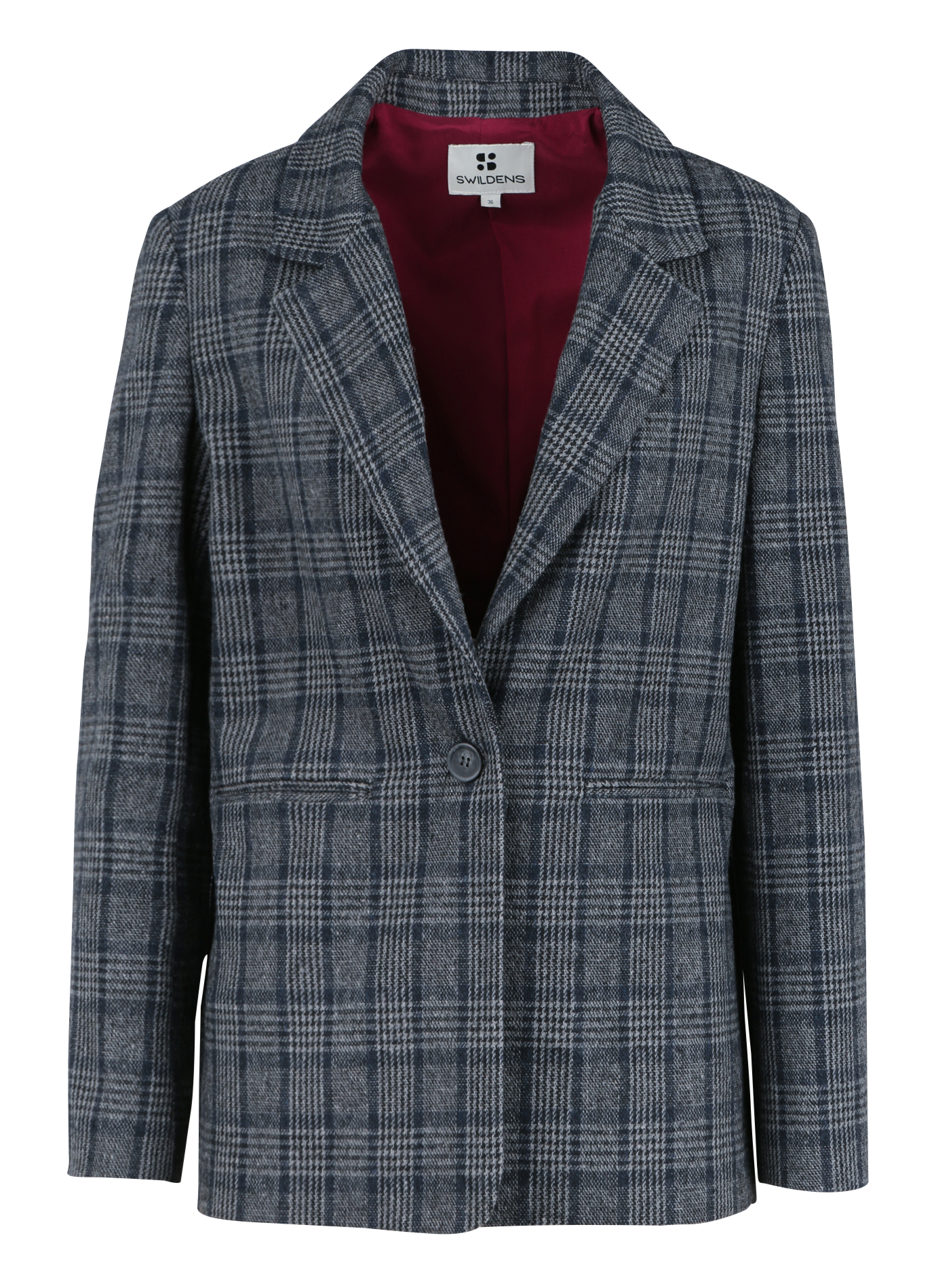Blazer col tailleur   SWILDENS Bleu