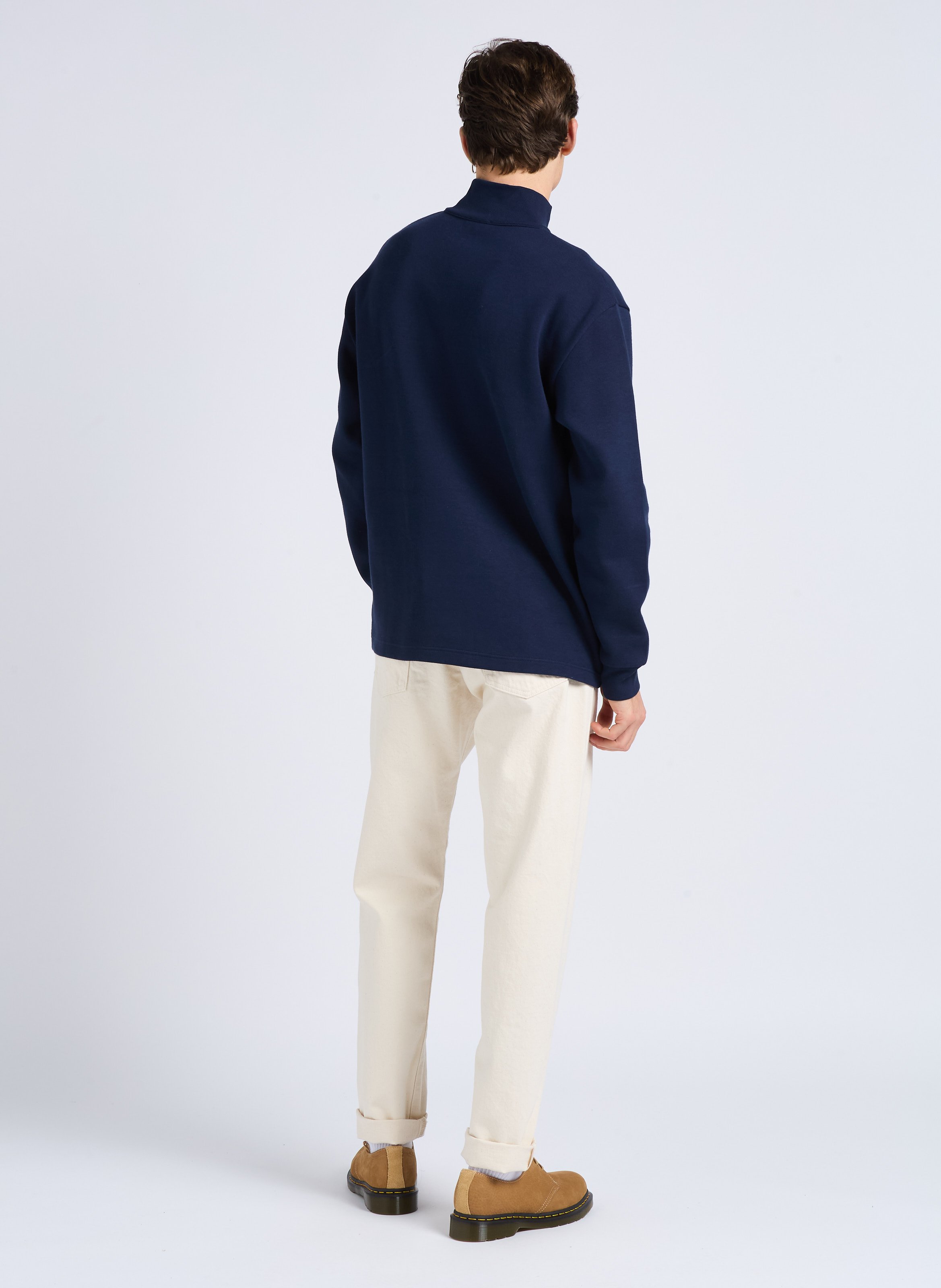 Tapered cotton dot effect regular-fit jeans EDWIN Beige