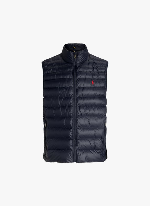 Sleeveless Puffer Vest With High Neck Collection Navy Polo Ralph Lauren Men 710949962 001 COLLECTION NAVY Place des Tendances Europe