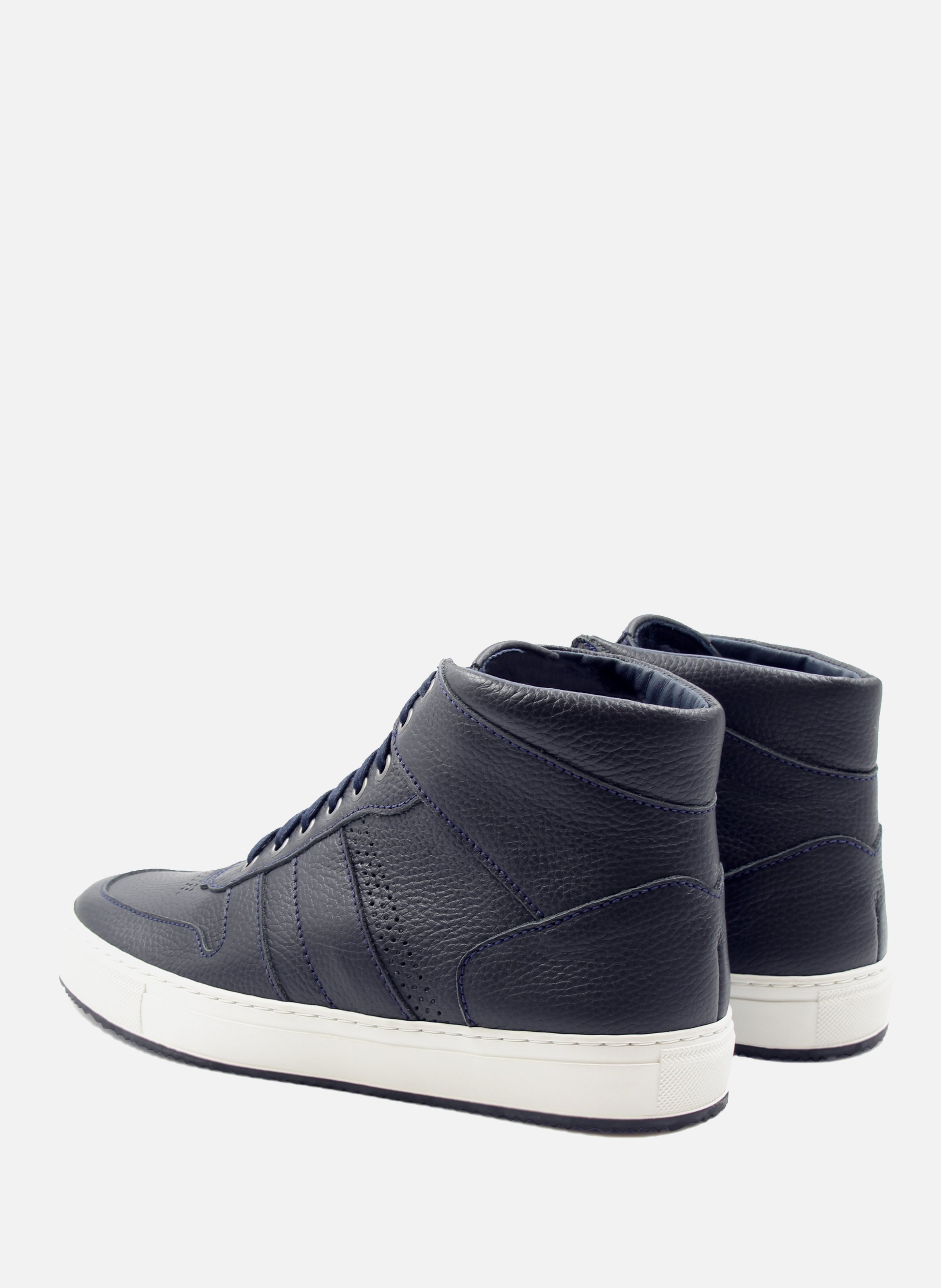 Grained leather Gaspard sneakers JULES & JENN Blue
