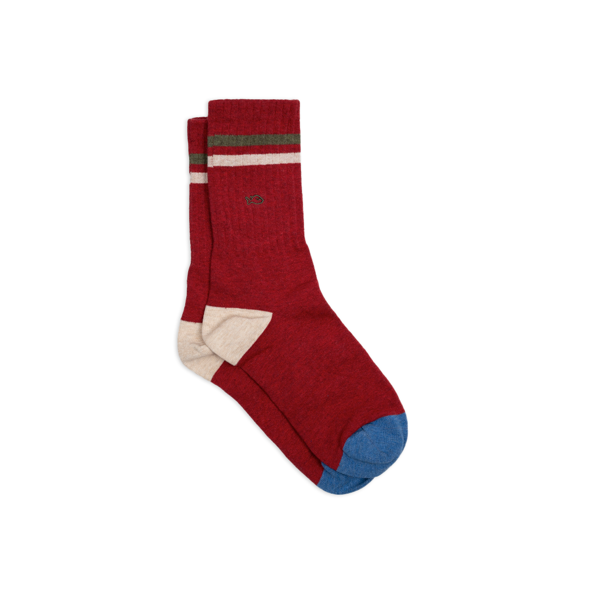 Combed Cotton Retro Socks BILLYBELT Red