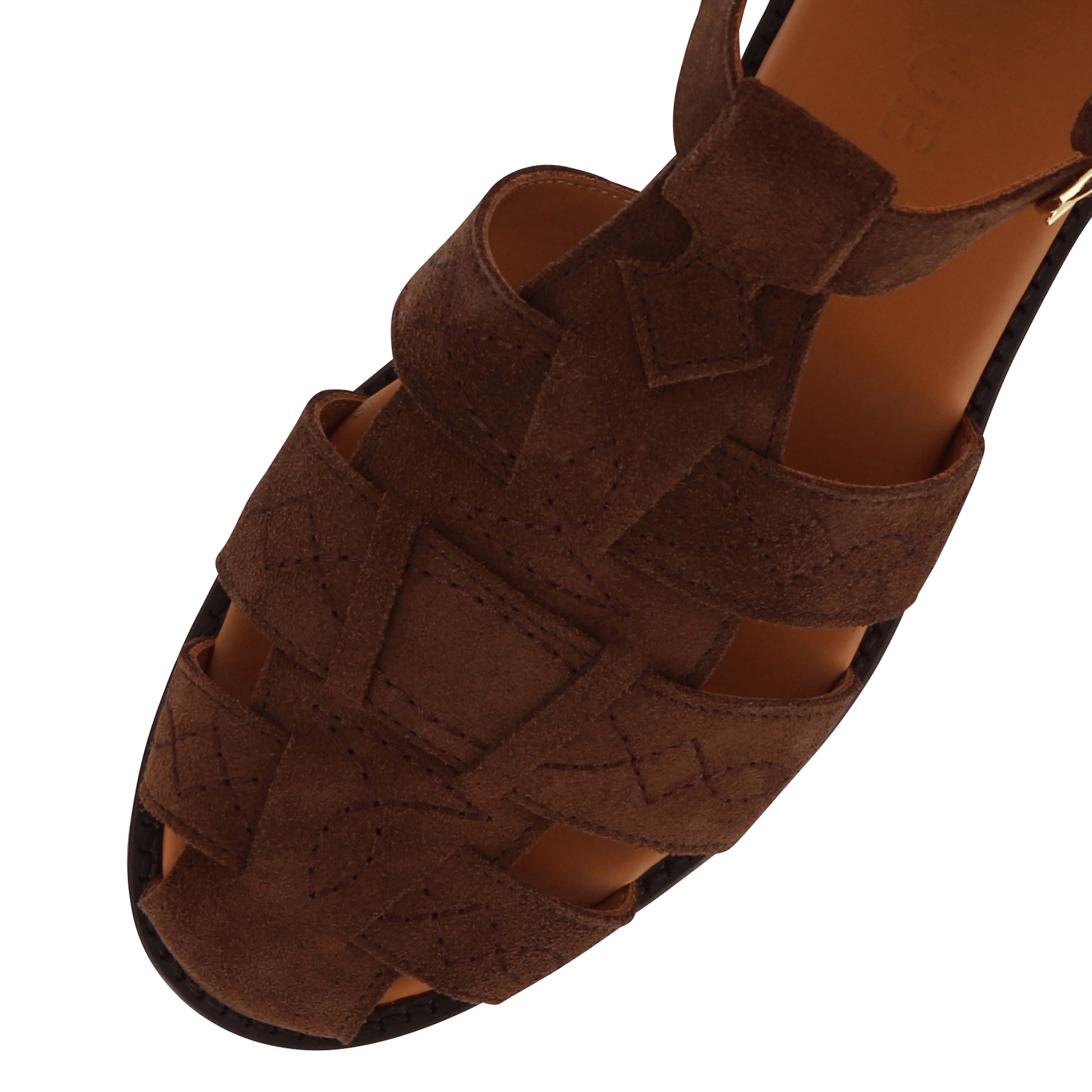 Méduse en cuir velours SOCQUE PARIS Brown