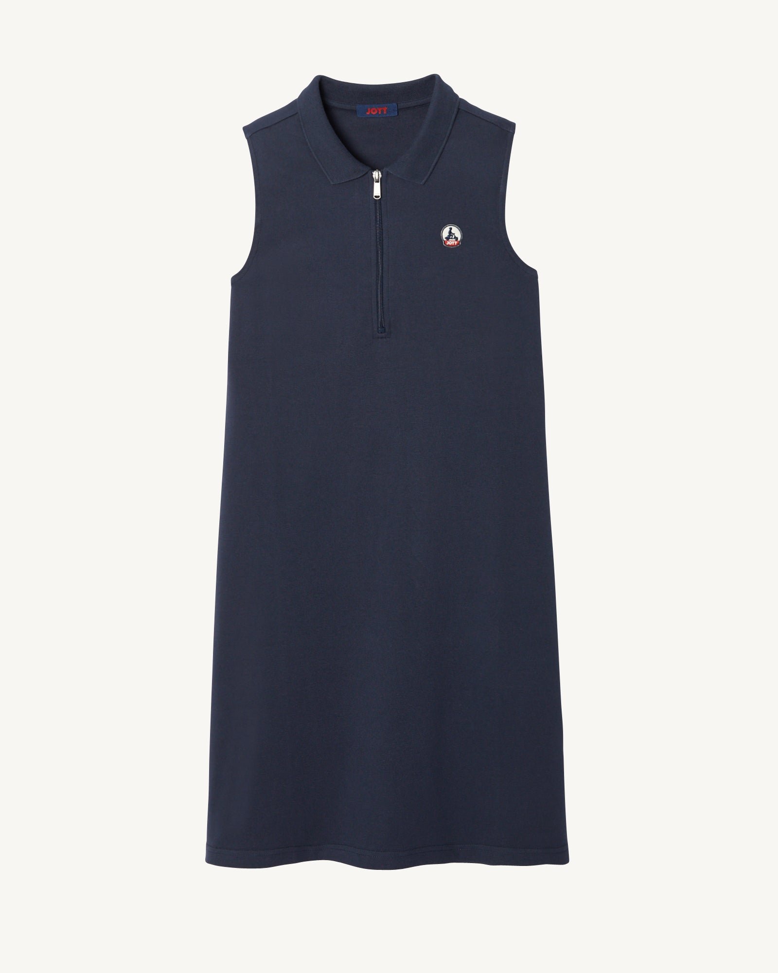Organic cotton sleeveless polo dress Esmeralda JOTT Blue