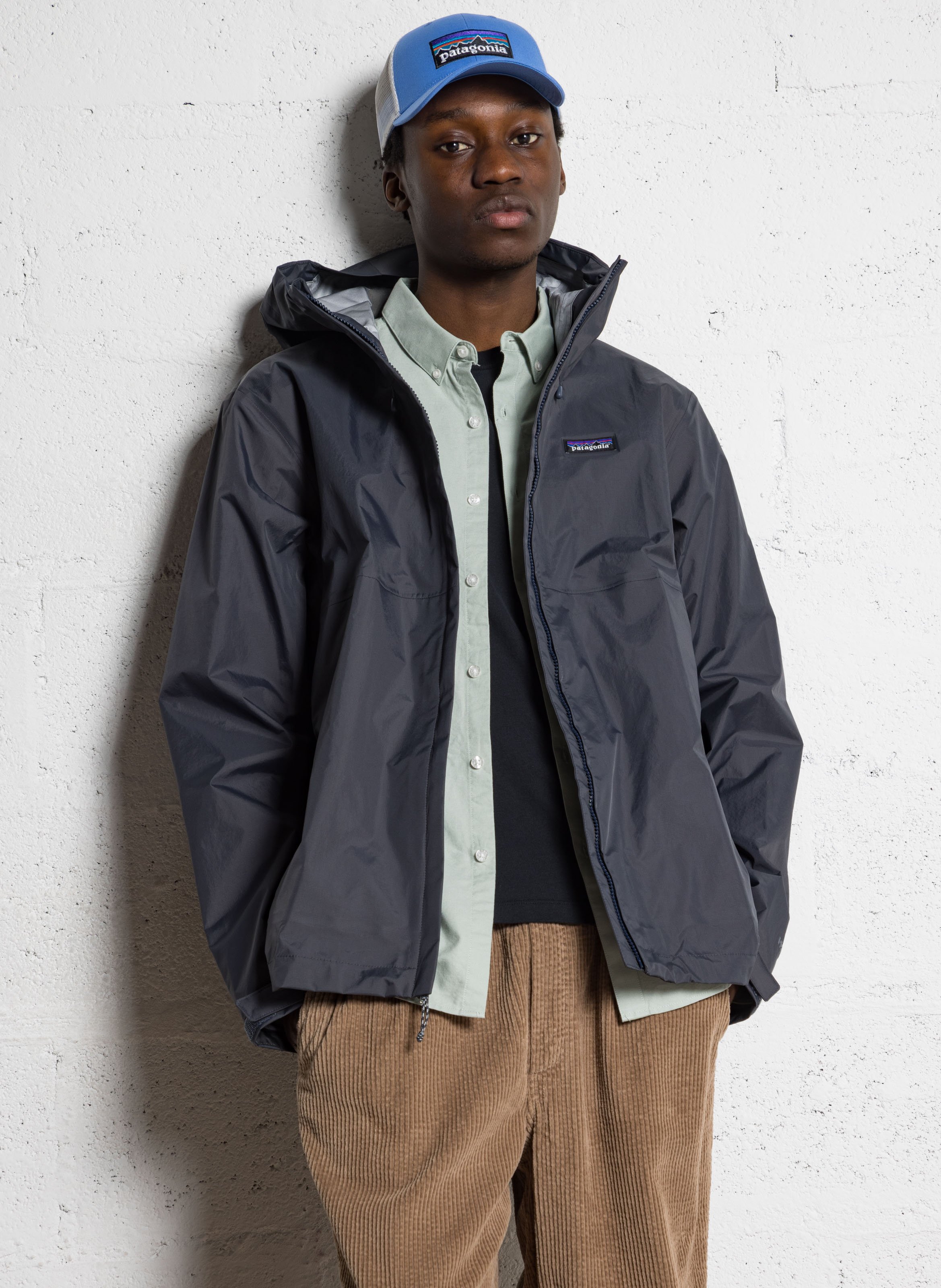 Tee-shirt droit col rond sérigraphié en coton AMERICAN VINTAGE Noir