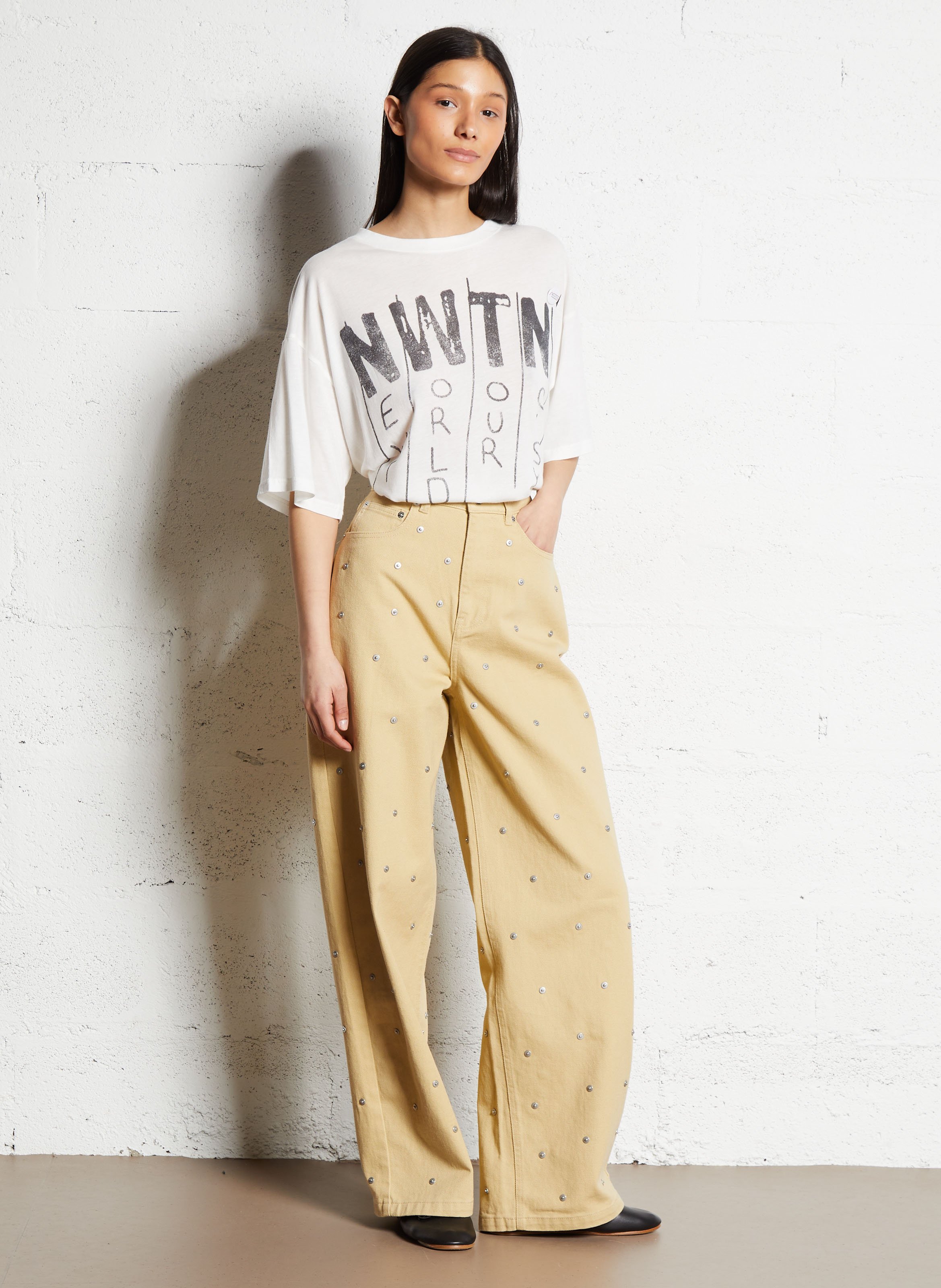 Cotton T-shirt NEWTONE White