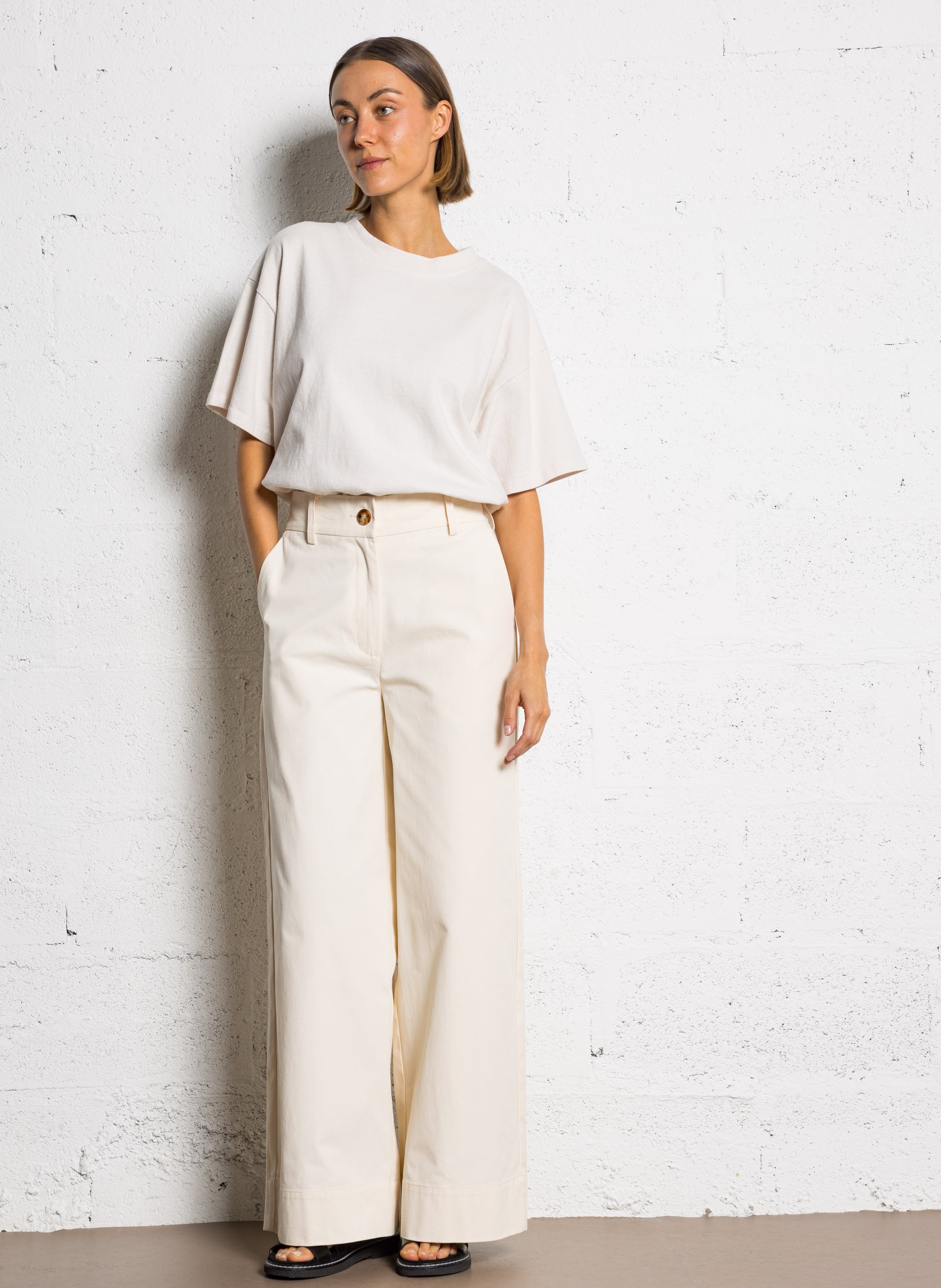 Oversized organic cotton T-shirt RUE DE TOKYO White