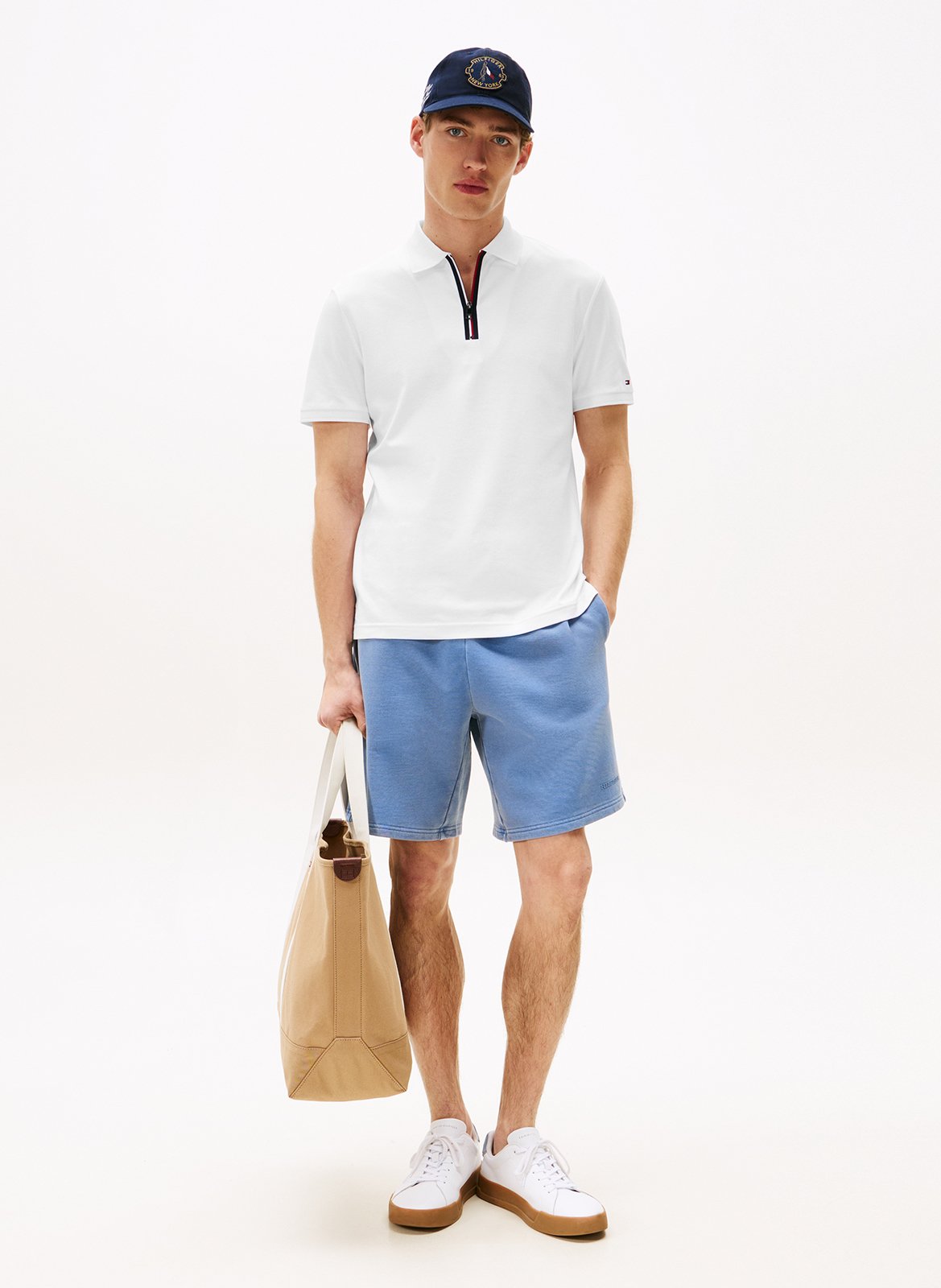 Straight cotton polo shirt TOMMY HILFIGER White