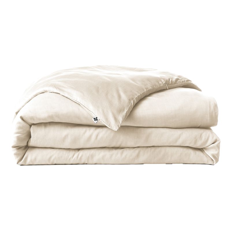 "Lysandre" duvet cover, all sizes, made of lyocell, butterfly effect L'EFFET PAPILLON White