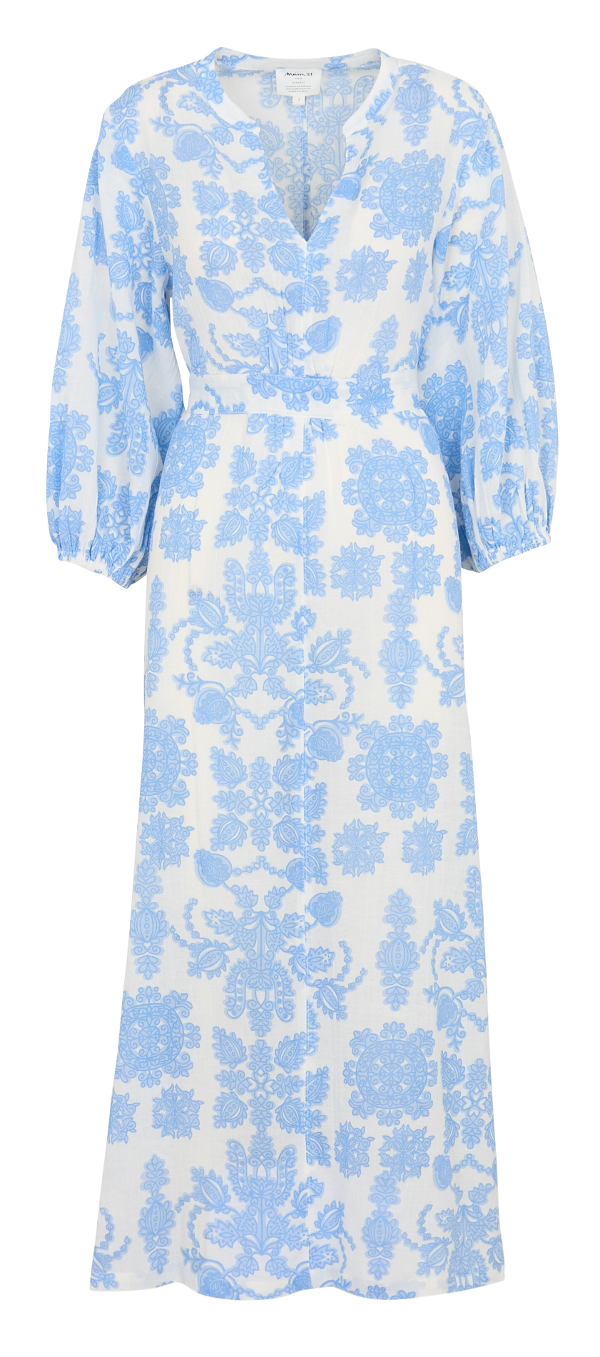 Long cotton-blend dress MAISON 123 Blue