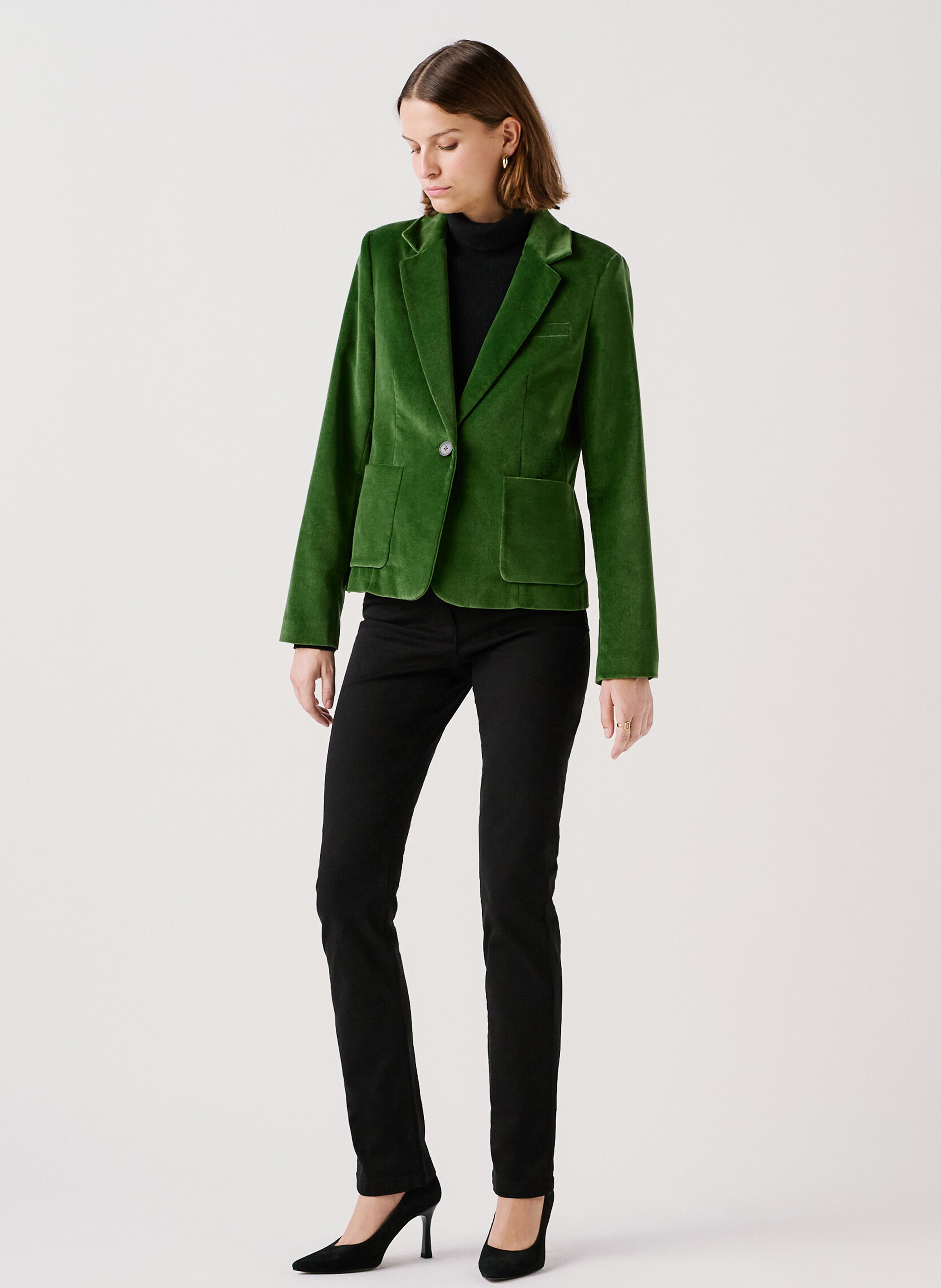 Cotton blazer CAROLL Green