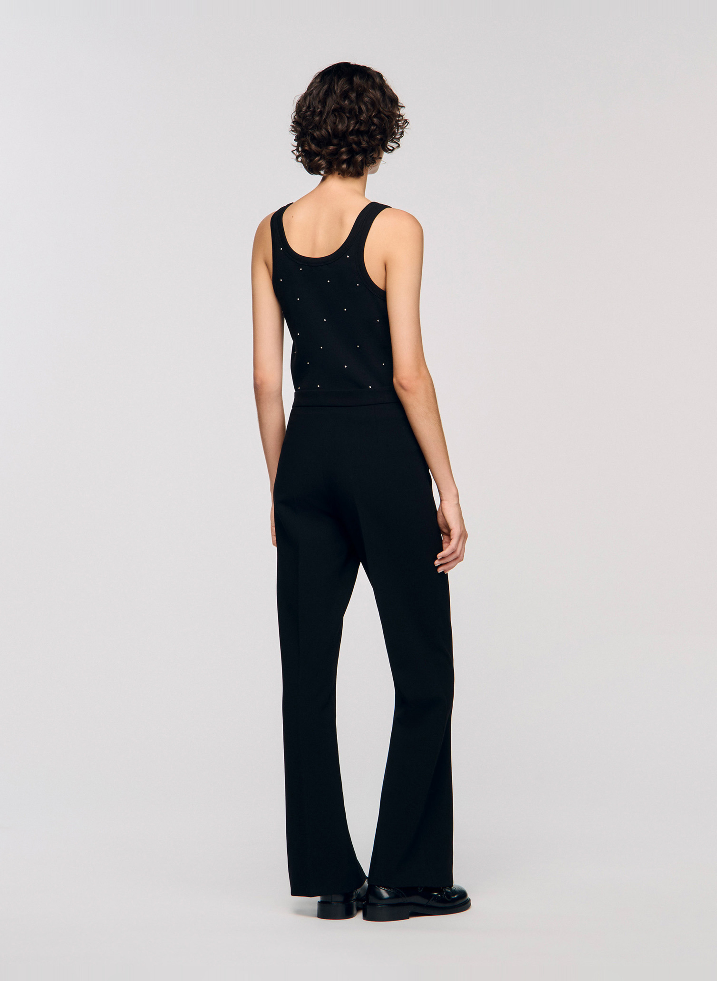 Flared pants SANDRO Black