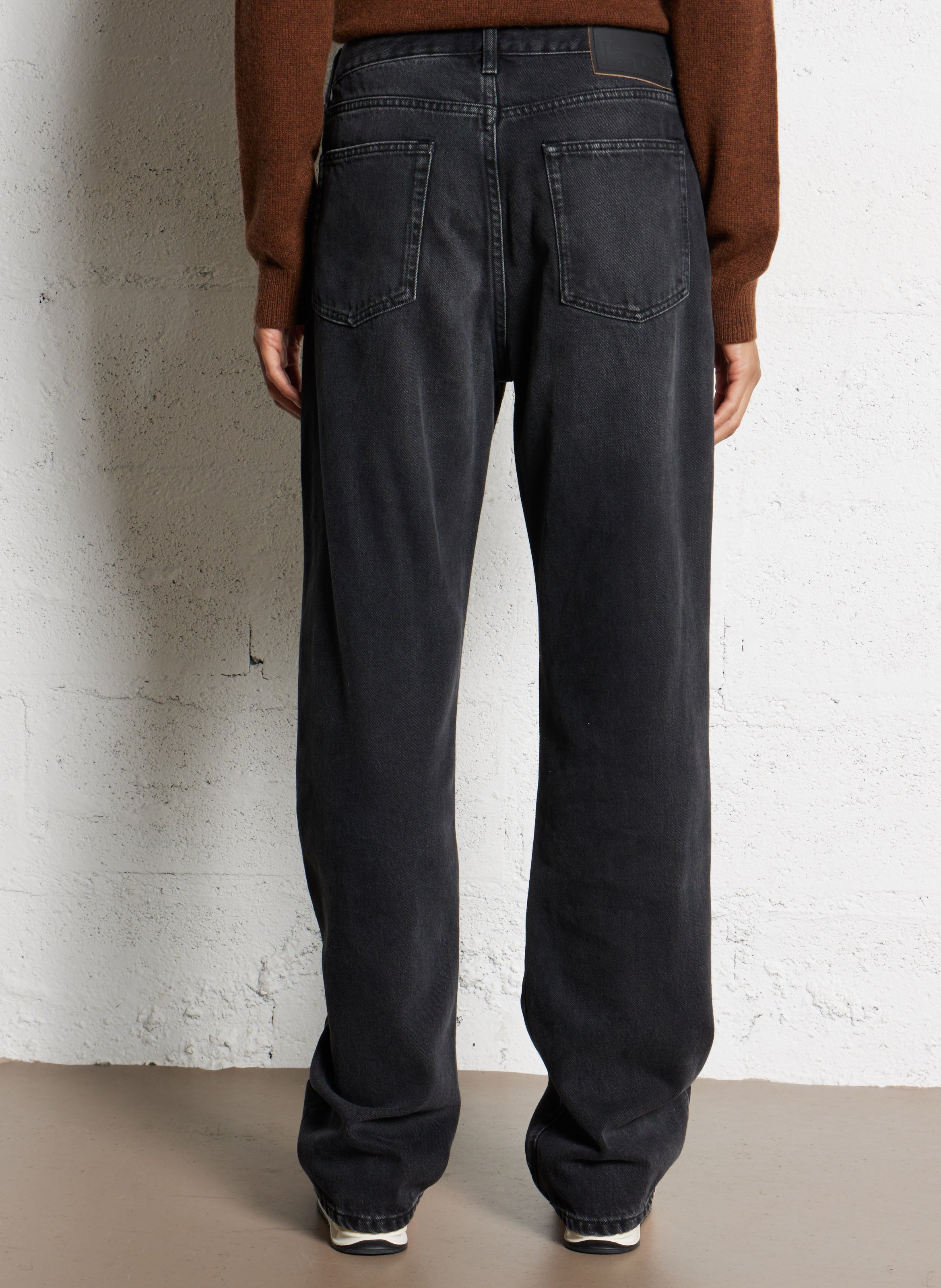 Jean droit taille haute uni BELLEROSE Noir