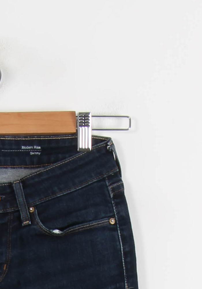 Cropped slim jeans with studs LEVI'S - Seconde main Blue