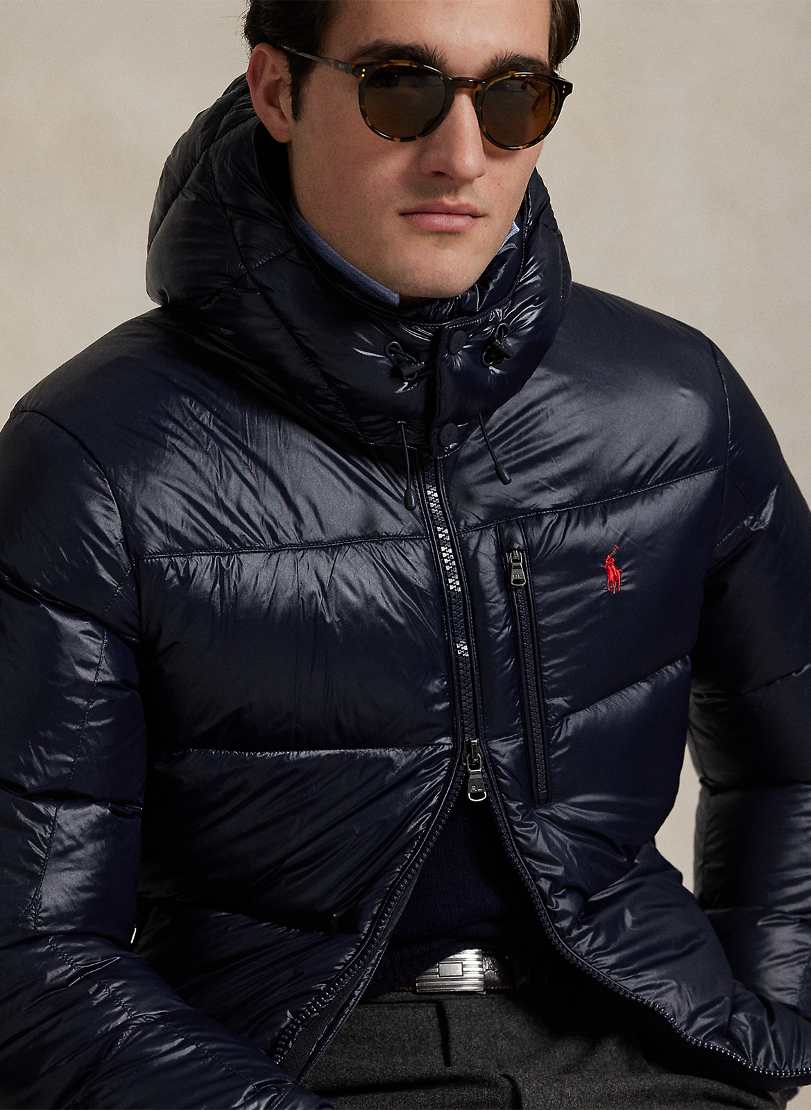 Doudoune col montant  POLO RALPH LAUREN Bleu