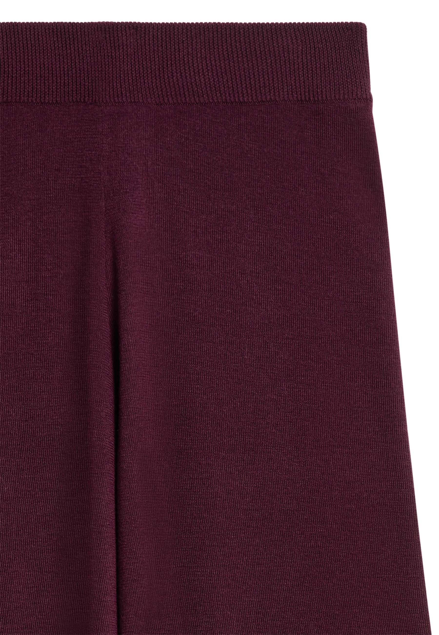 Wide leg merino wool trousers RODIER Purple