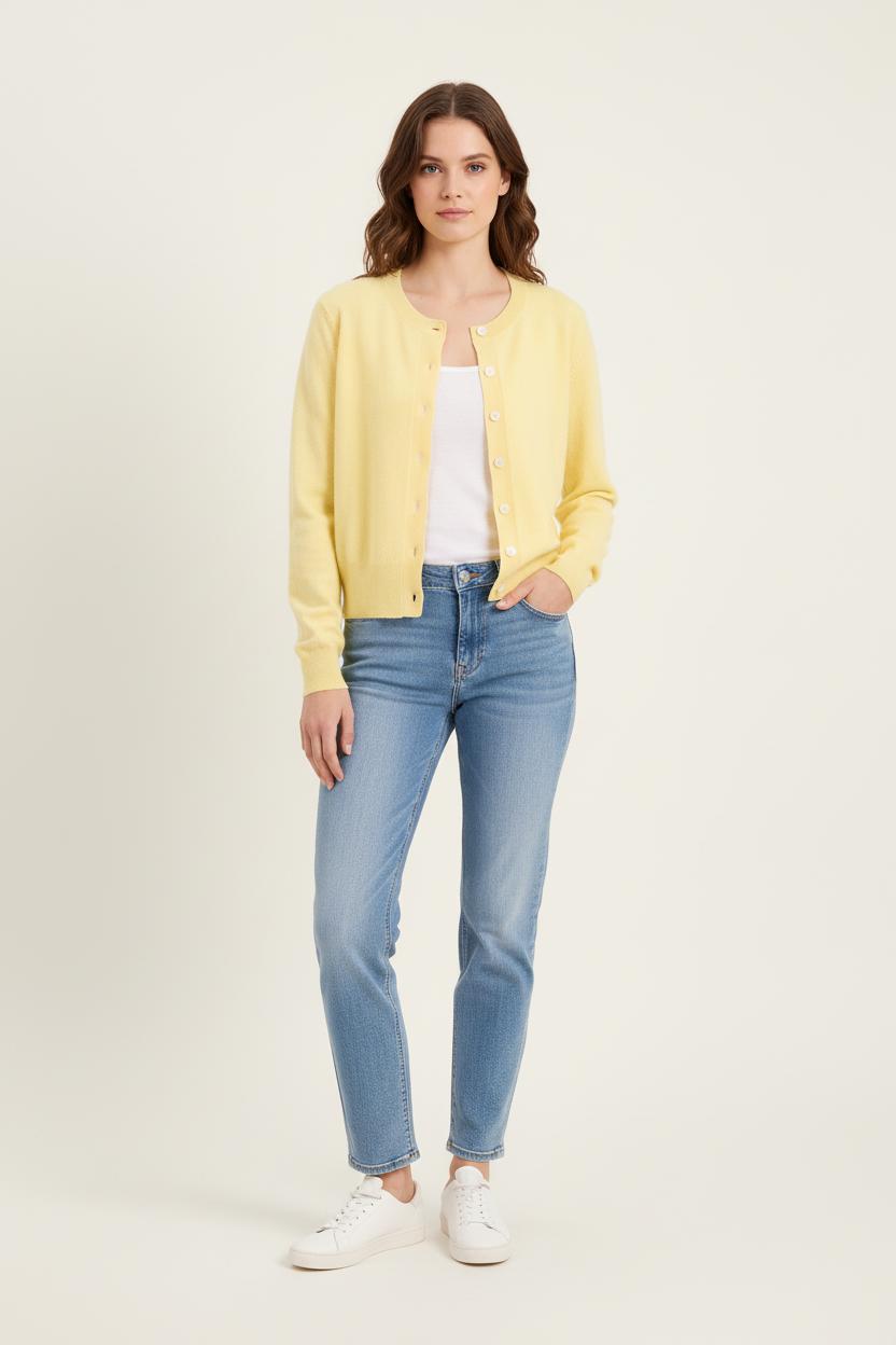 Cardigan ABSOLUT CASHMERE - Seconde main Yellow