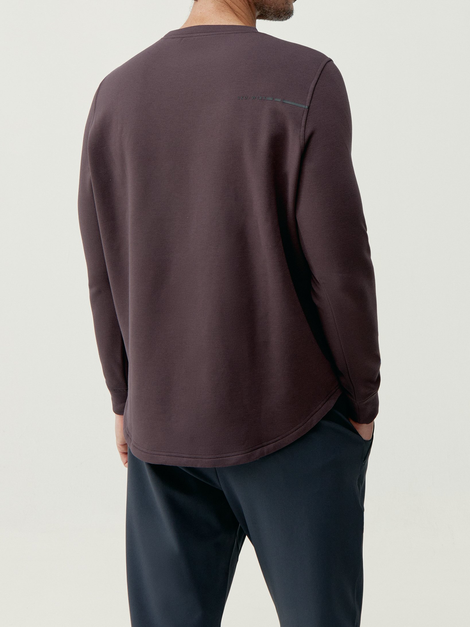 Hoodless sports sweatshirt performance ERIE BORN LIVING YOGA Red