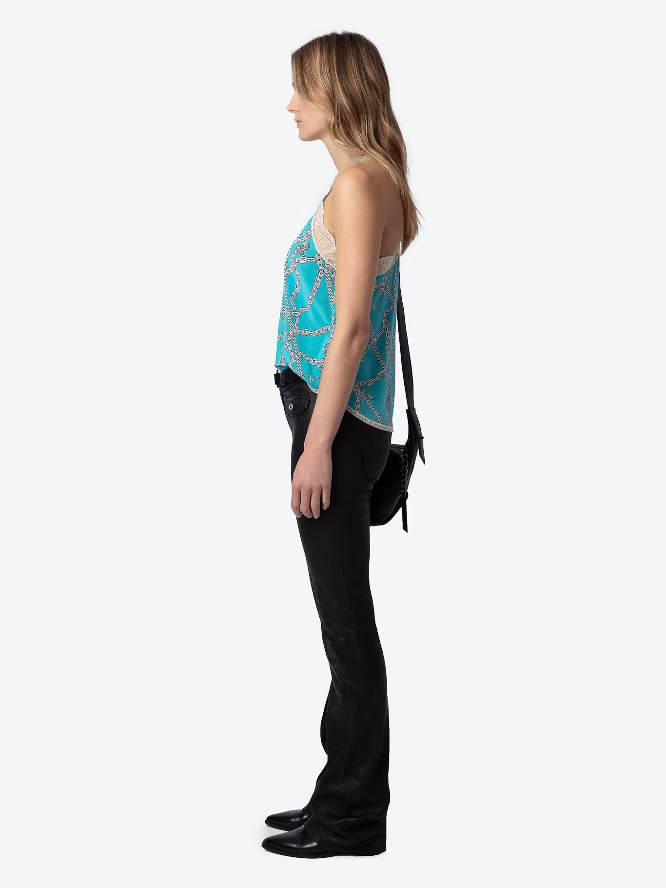 Caraco imprimé en soie  ZADIG&VOLTAIRE Bleu