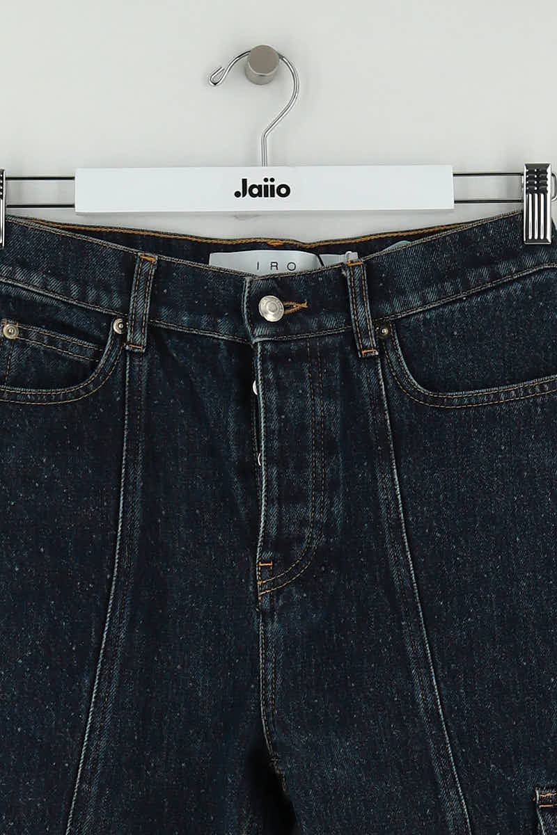 - Straight-leg jeans
- 5 pockets
- Straight cut
- Faded effect IRO - Seconde Main Blue