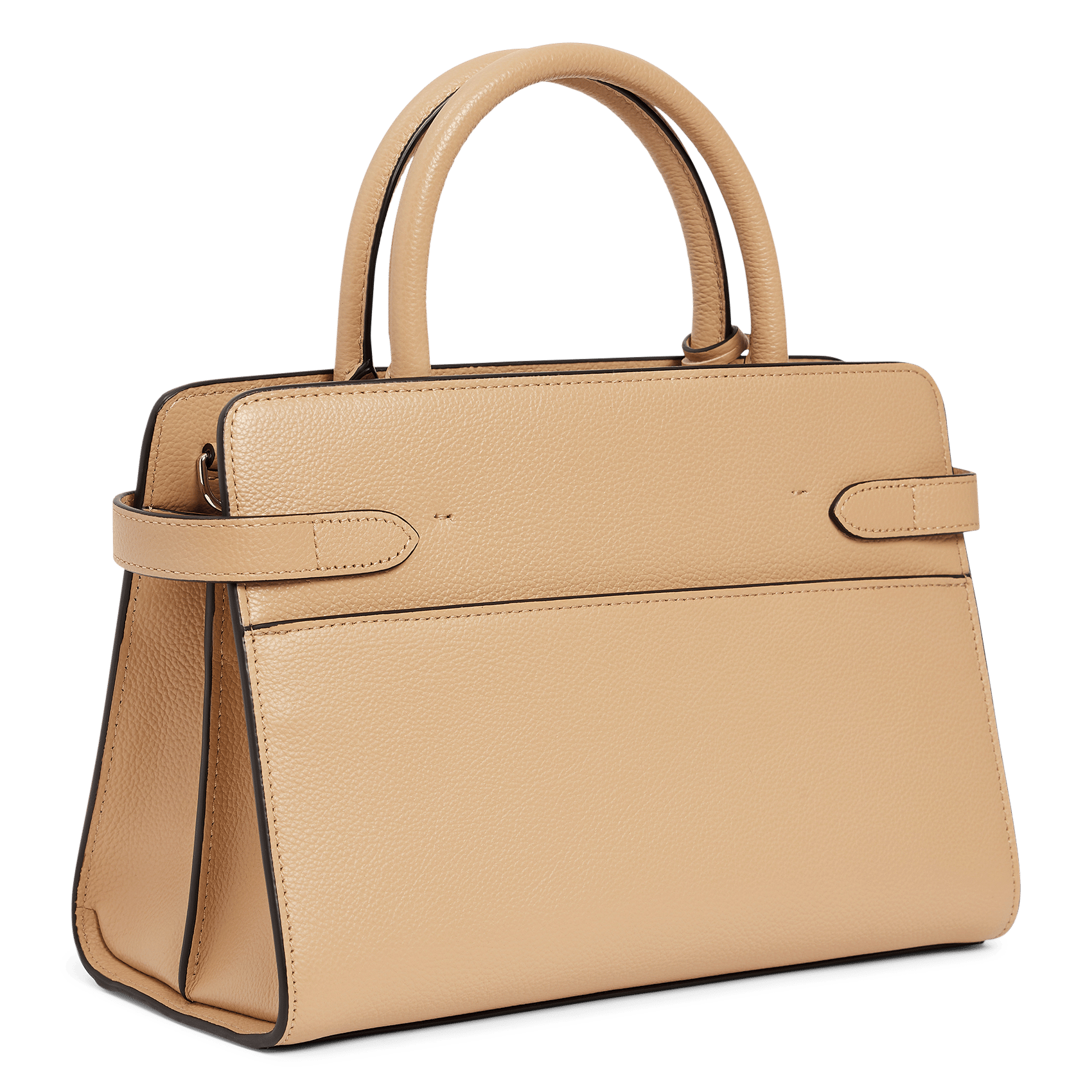 Handtas van generfd leer LE TANNEUR Beige