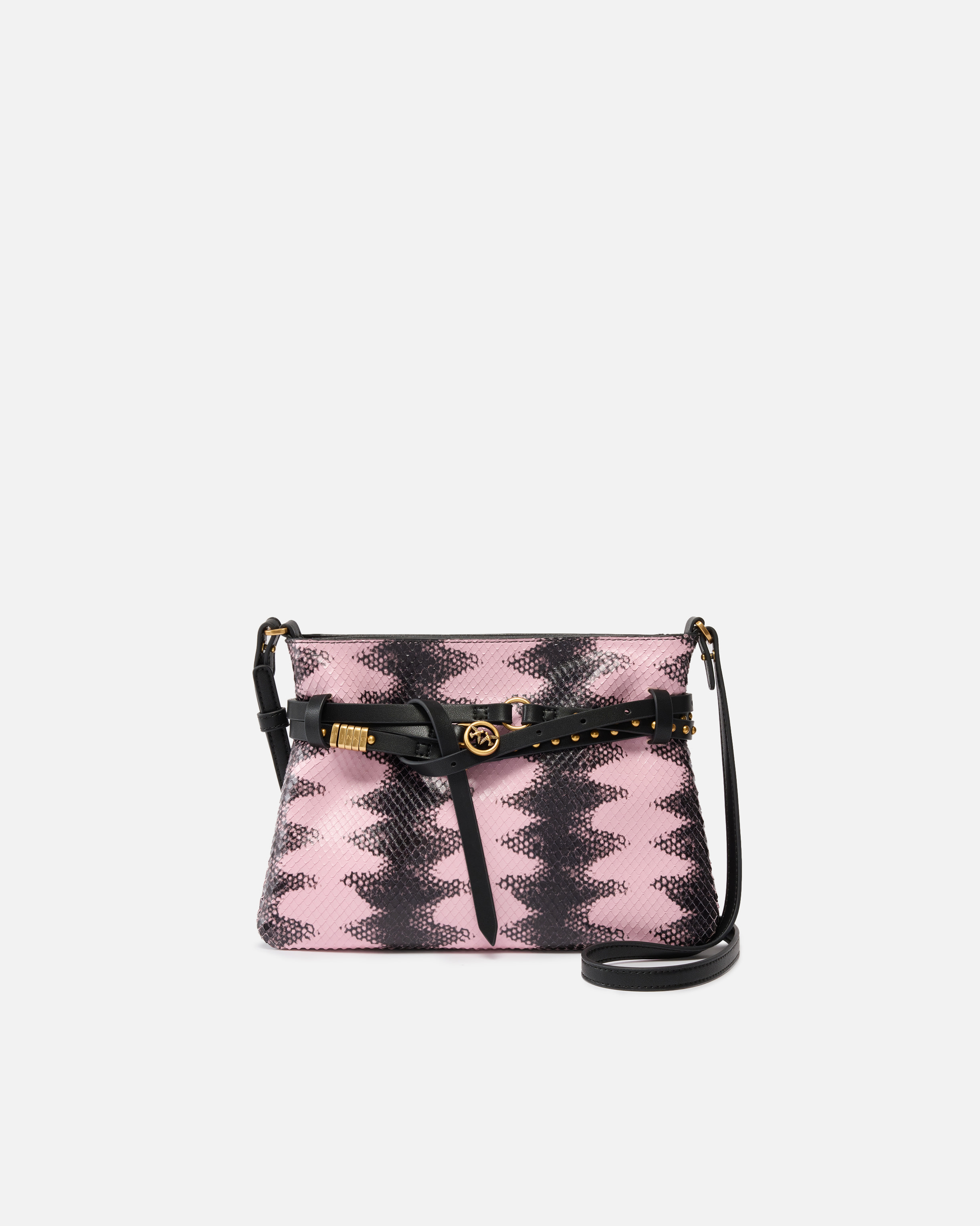 Mini one, two, three leather shoulder bag PINKO Multicolored